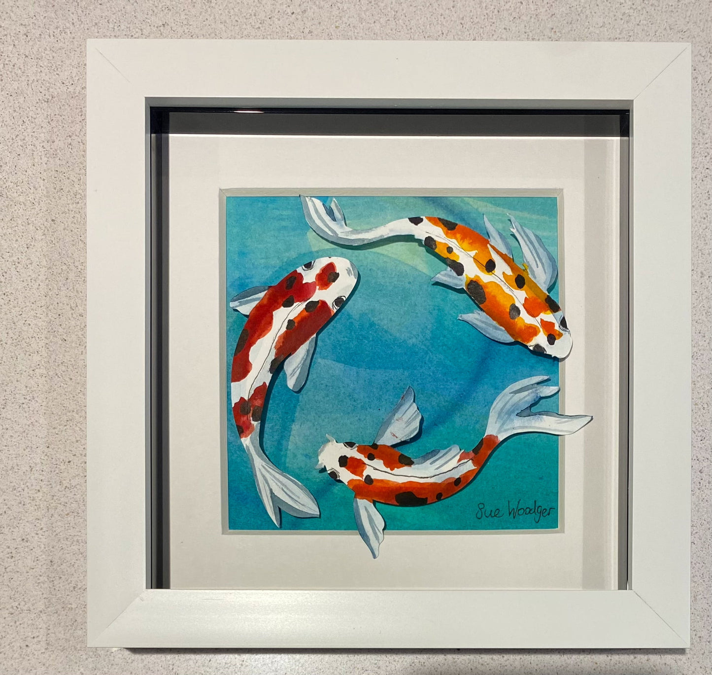 Koi Trio - small paper Koi