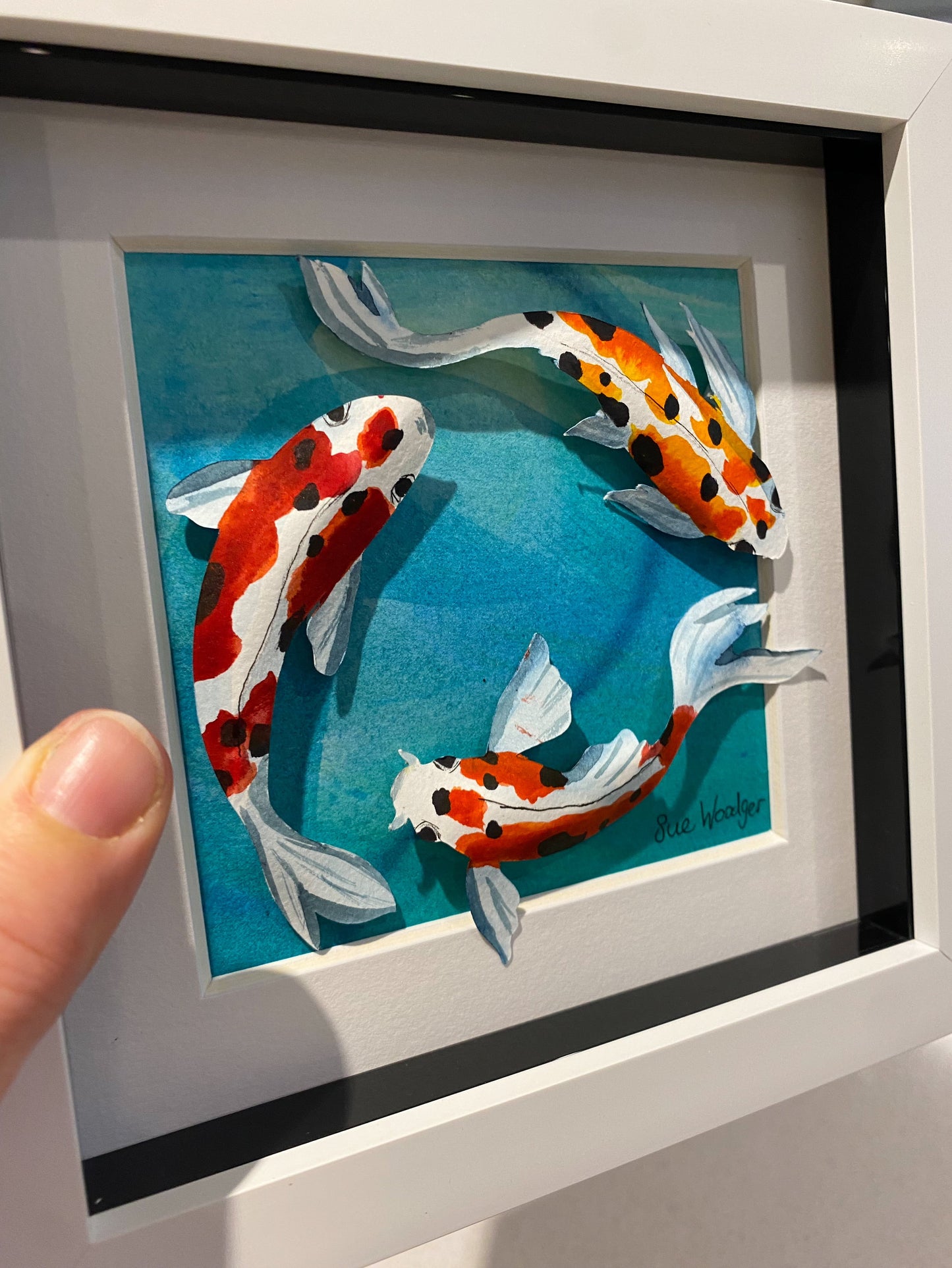 Koi Trio - small paper Koi