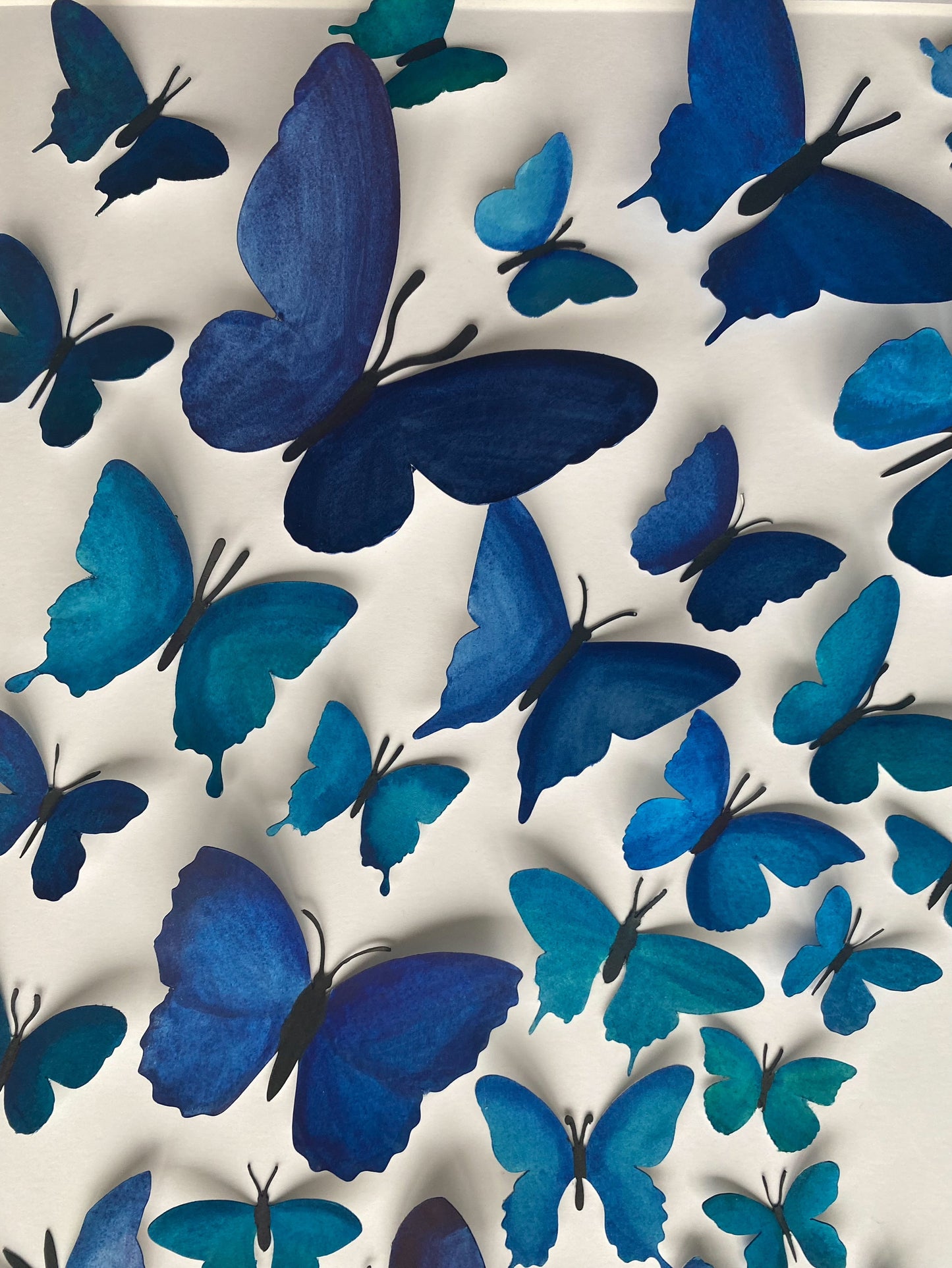 Blue Paper Butterflies - Come Fly With Me
