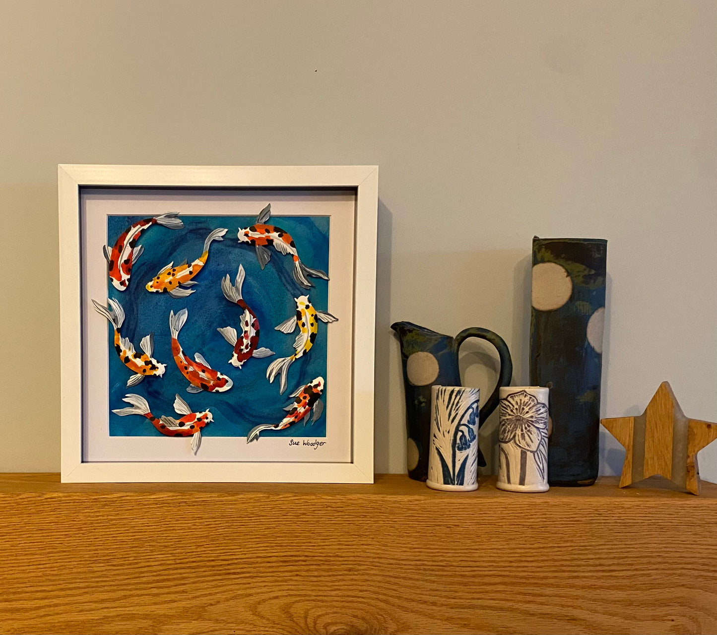 Swimming Paper Koi - medium