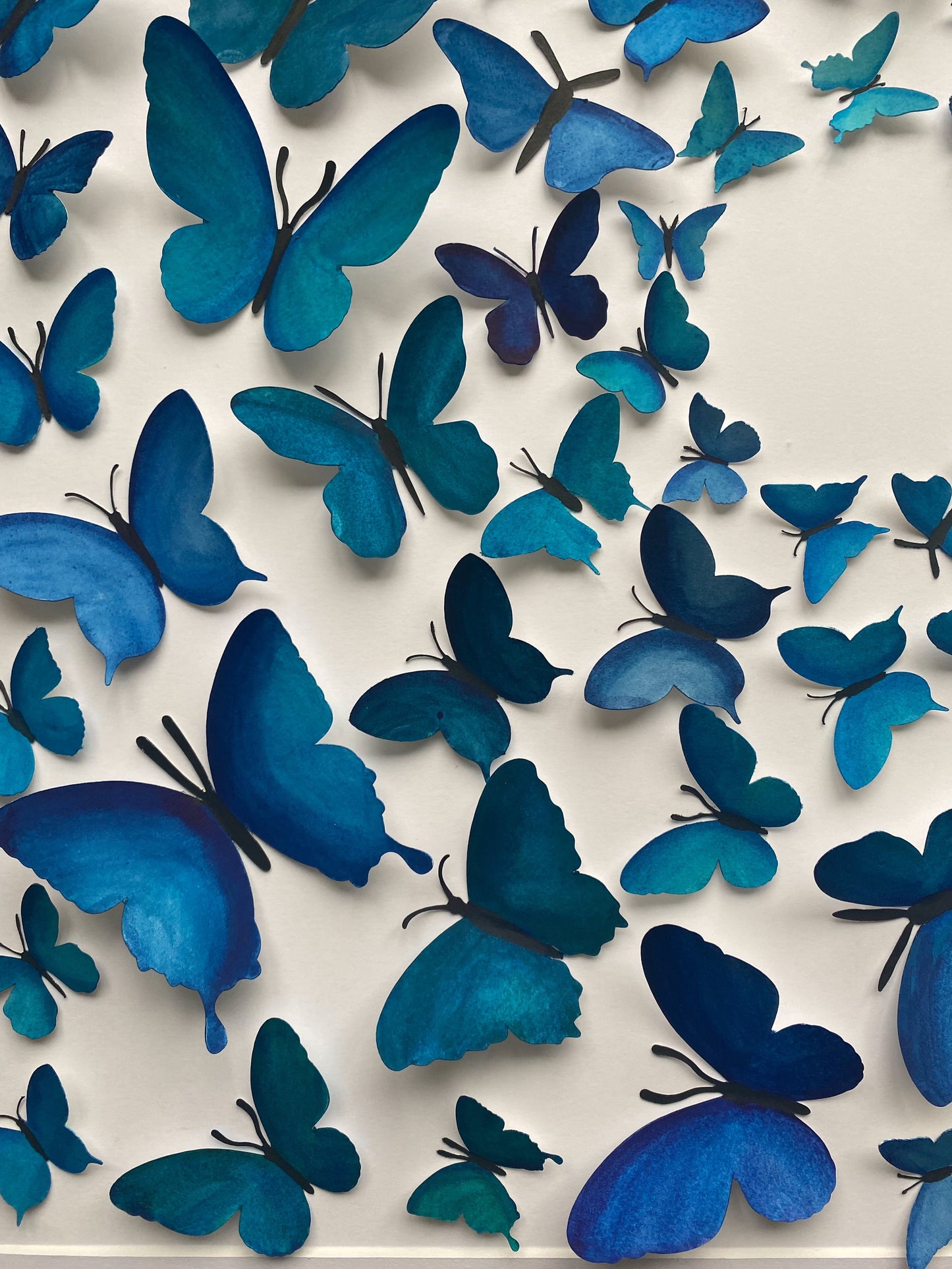 Blue Paper Butterflies - Come Fly With Me