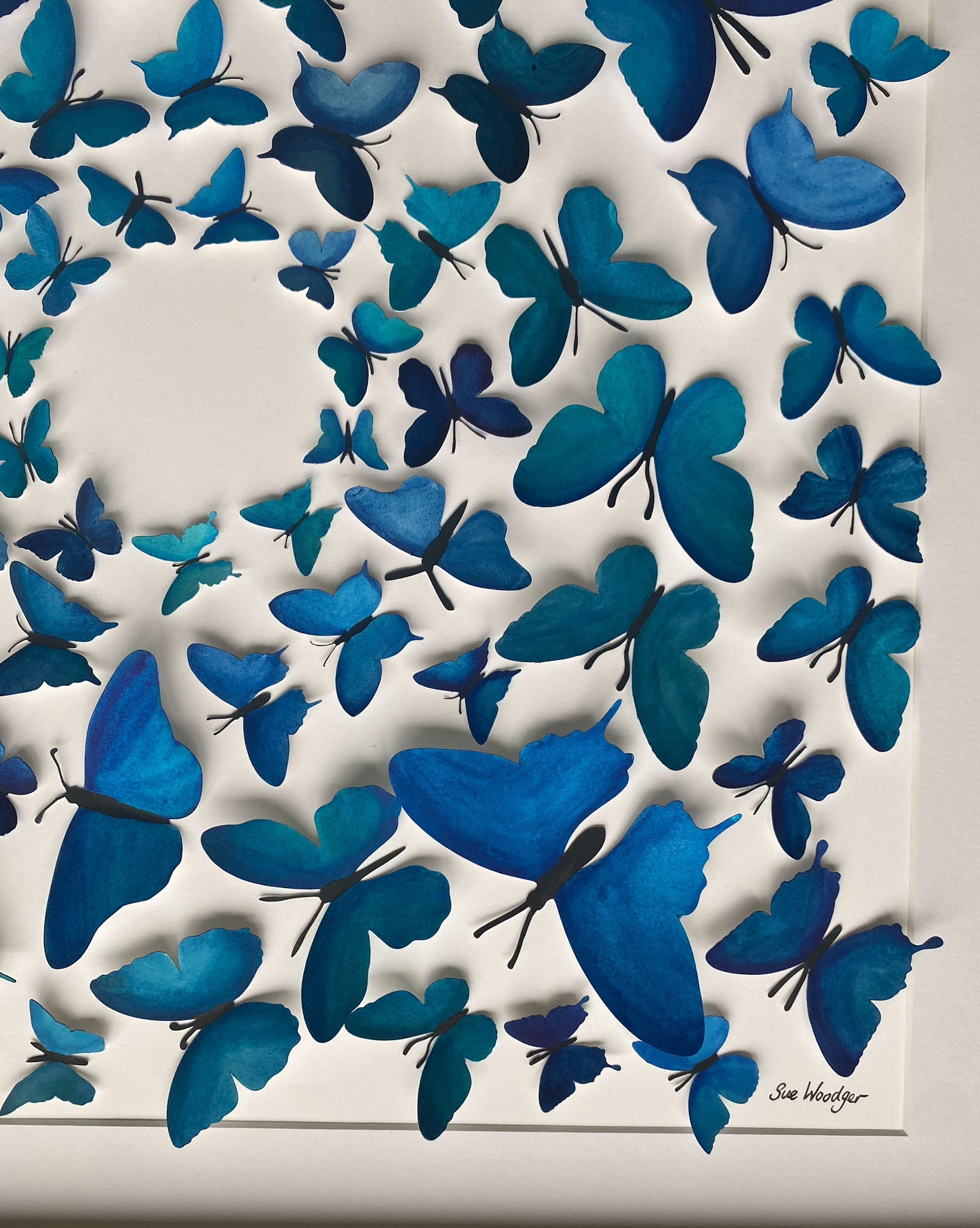 Blue Paper Butterflies - Come Fly With Me