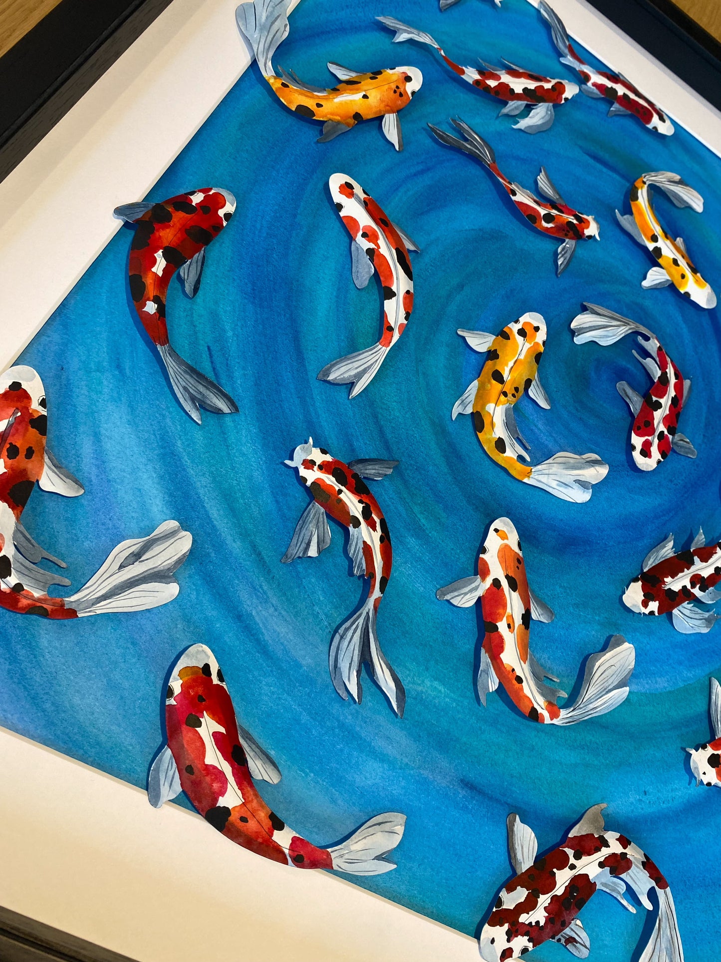 Swimming Koi - Out for a swim