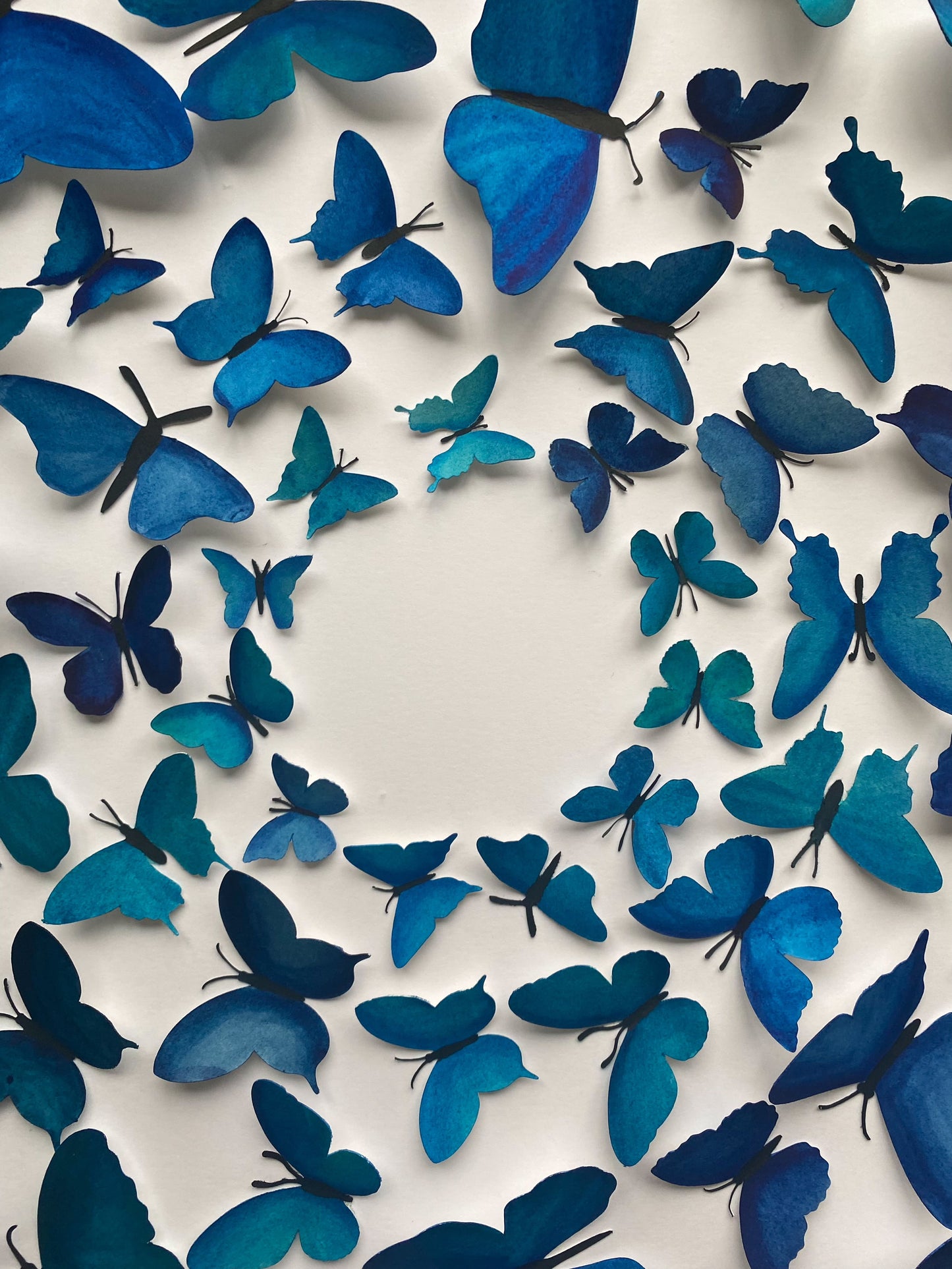 Blue Paper Butterflies - Come Fly With Me