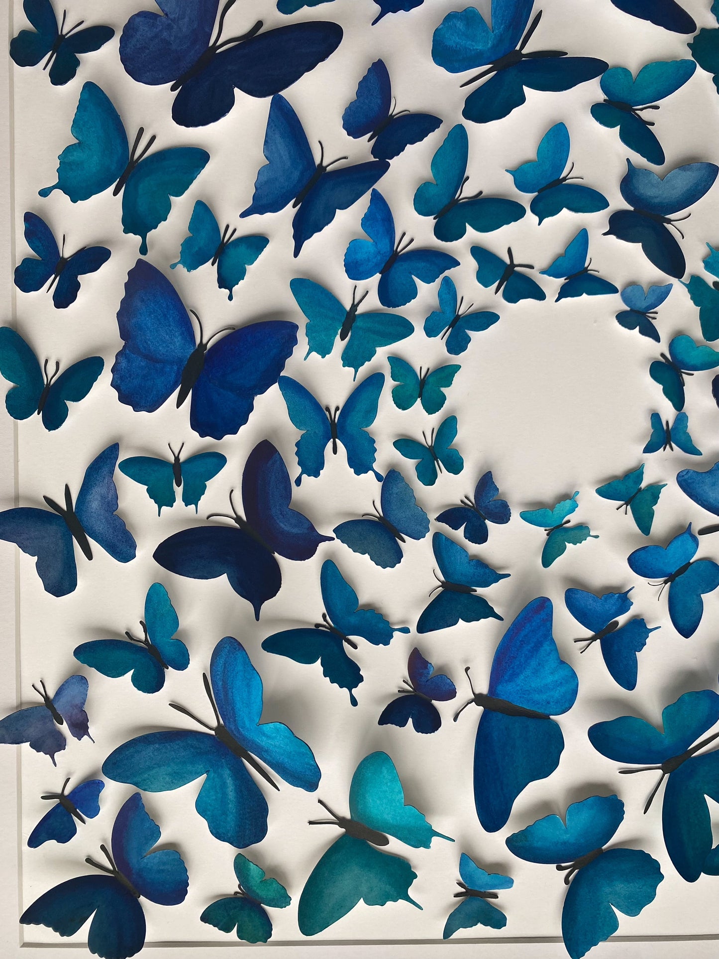 Blue Paper Butterflies - Come Fly With Me