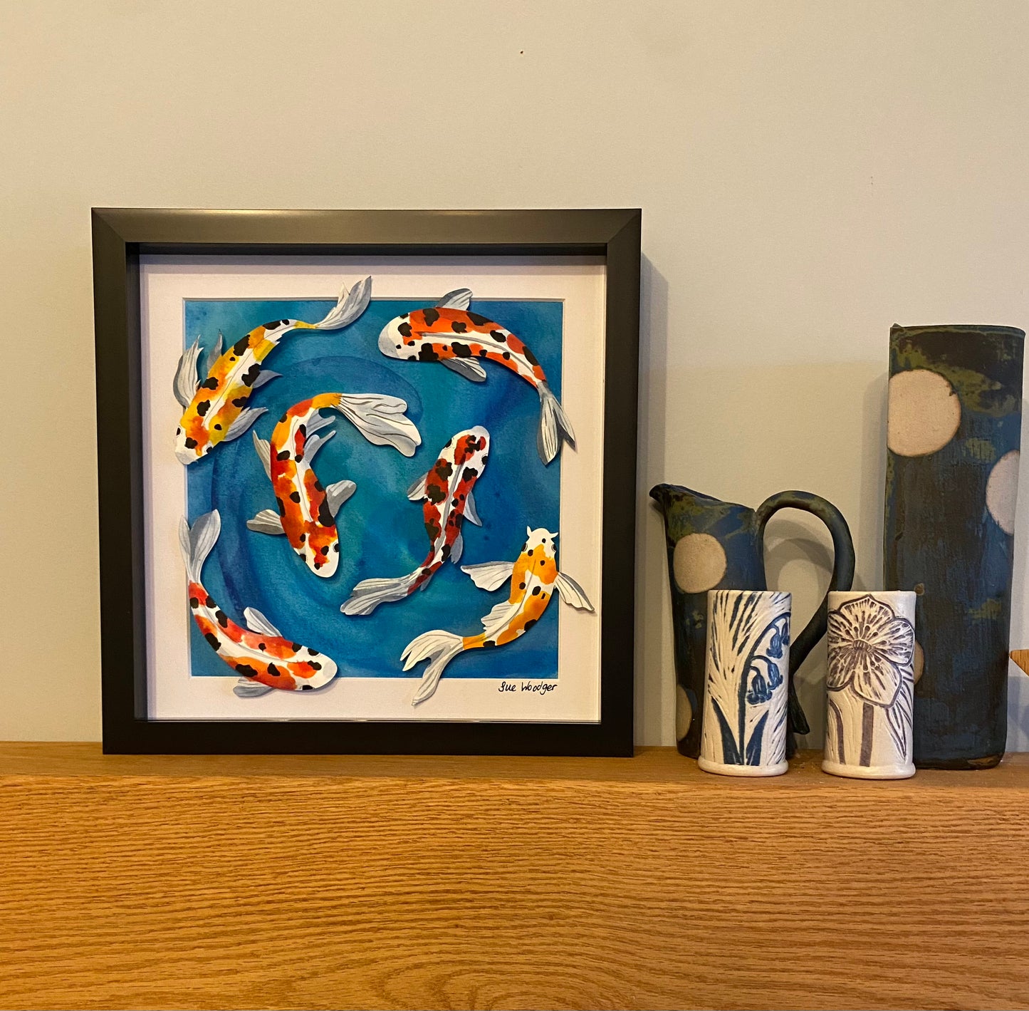 Swimming Paper Koi - medium