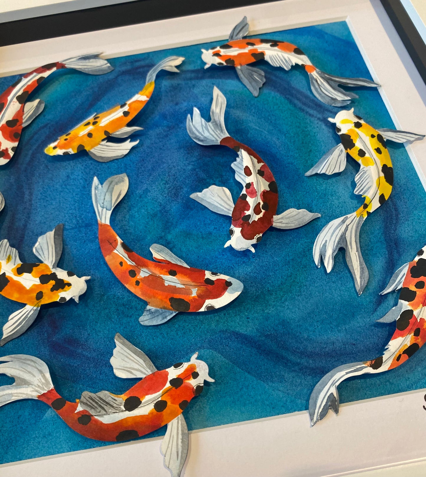 Swimming Paper Koi - medium