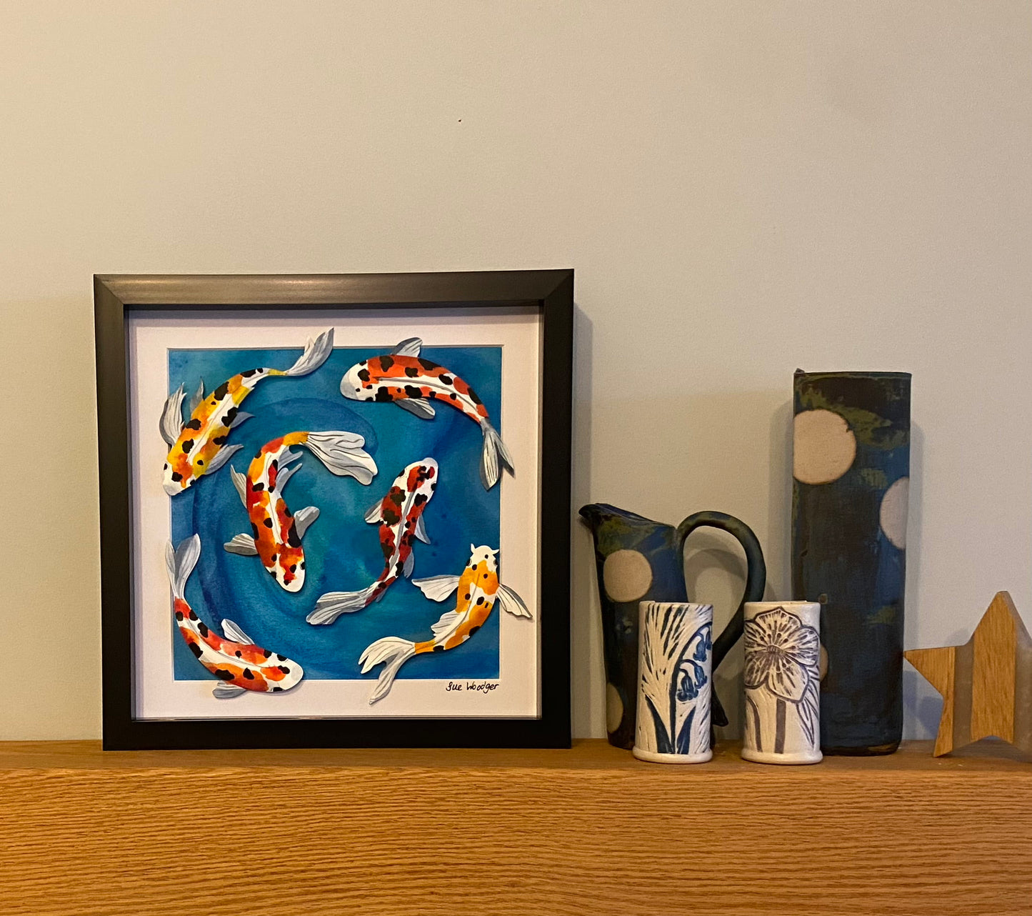 Swimming Paper Koi - medium