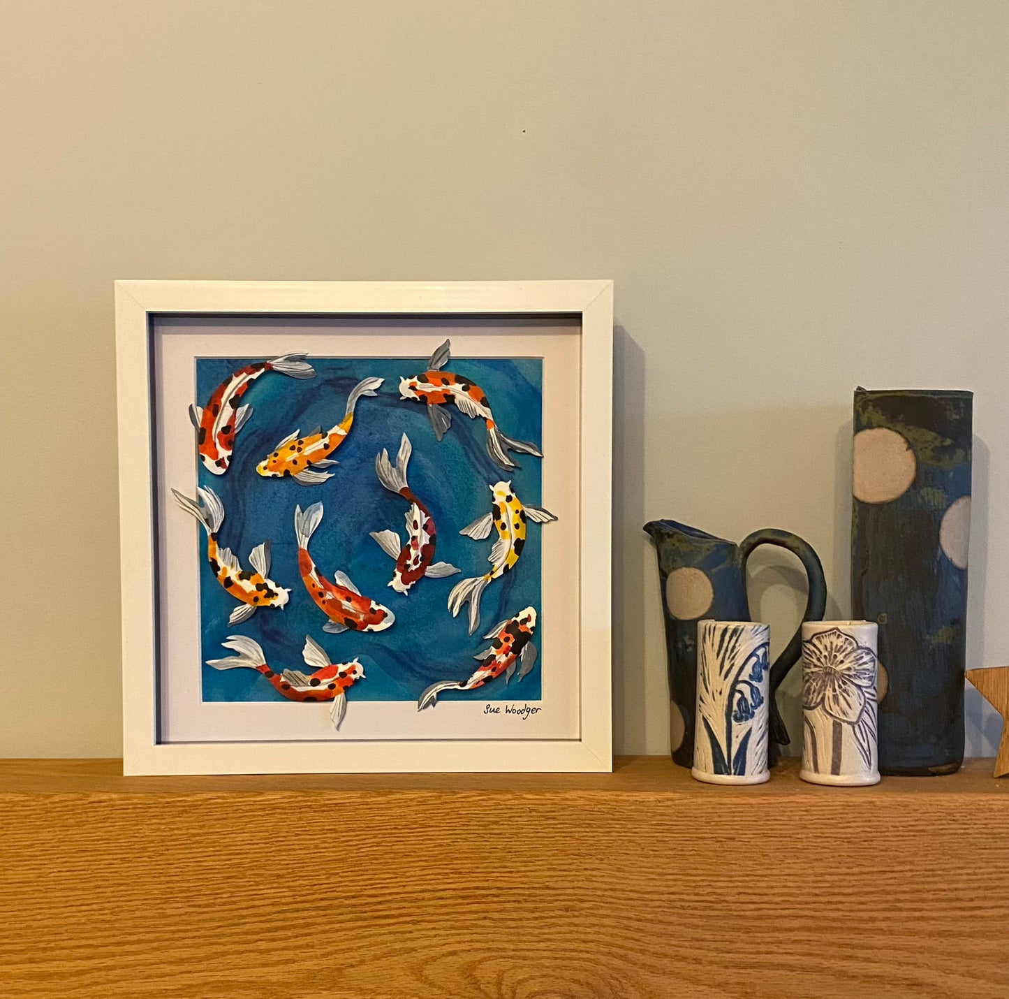 Swimming Paper Koi - medium