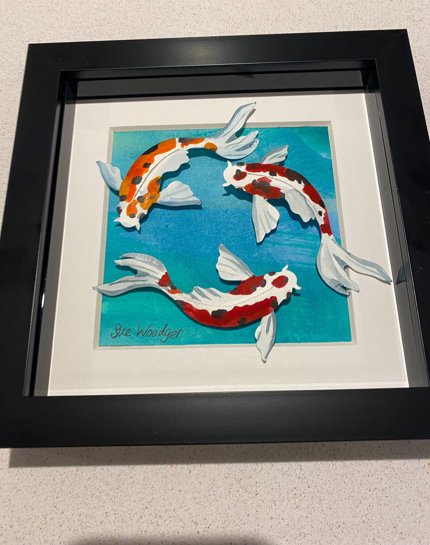 Koi Trio - small paper Koi