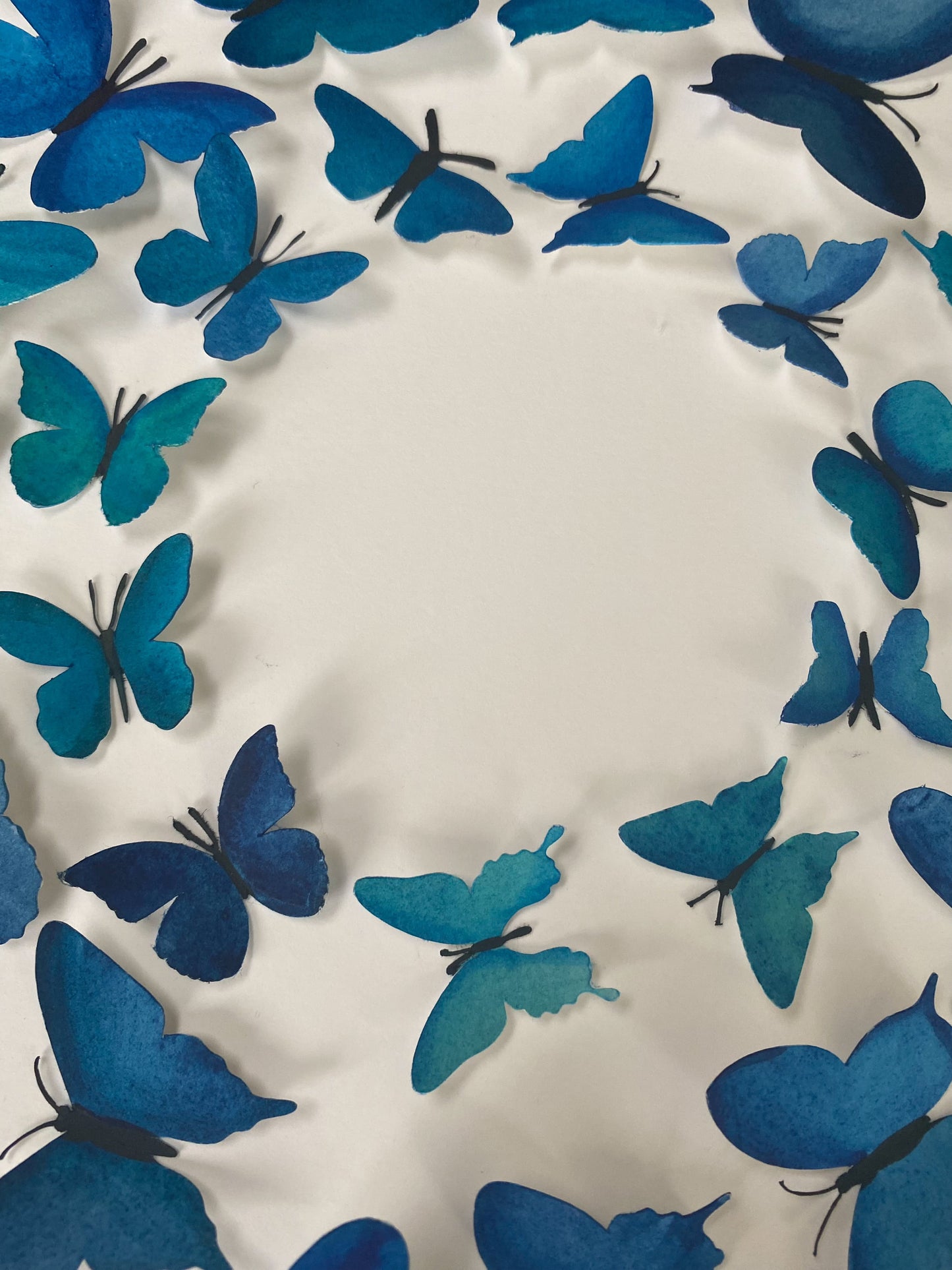 Blue Paper Butterflies - Come Fly With Me
