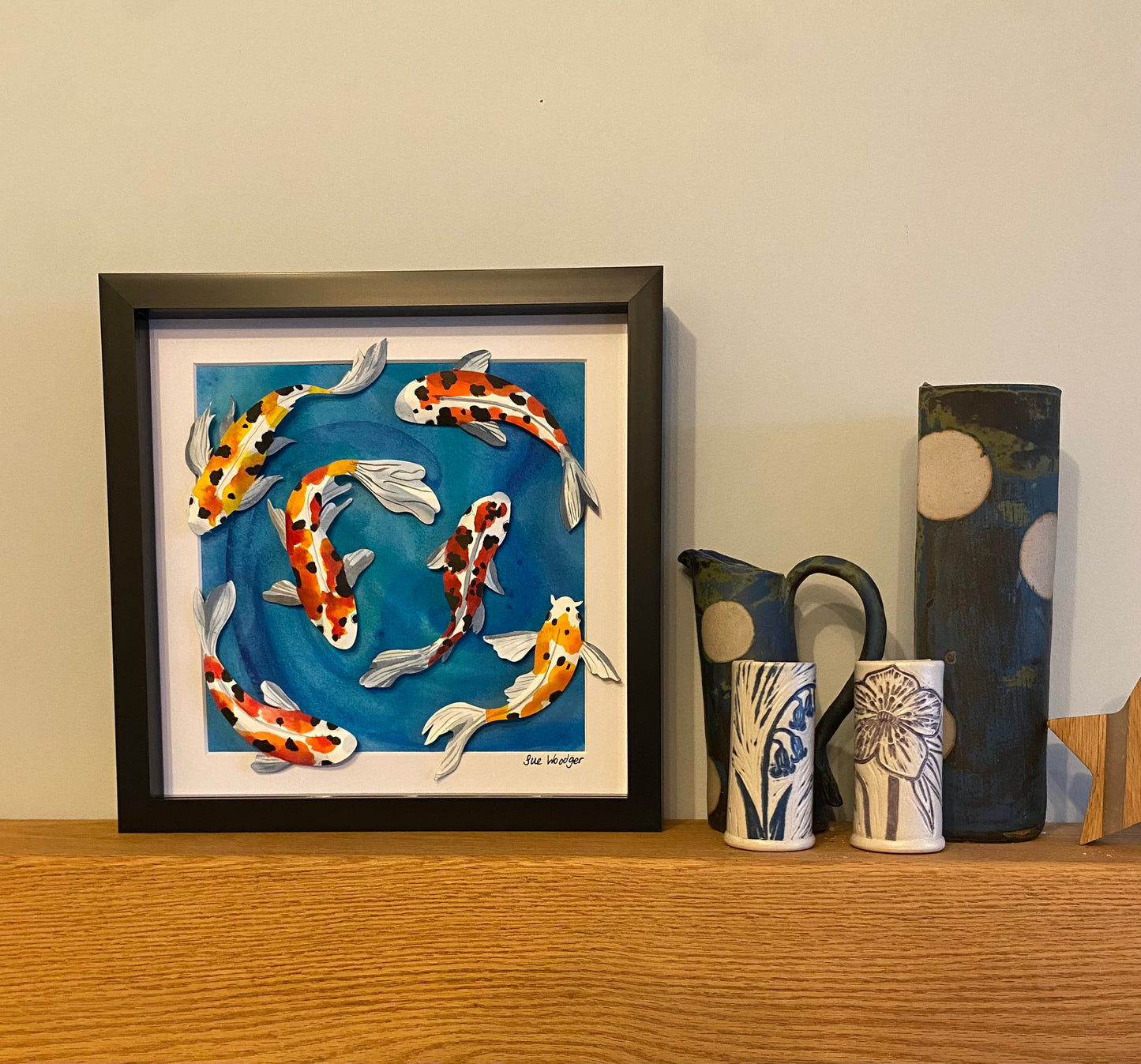 Swimming Paper Koi - medium