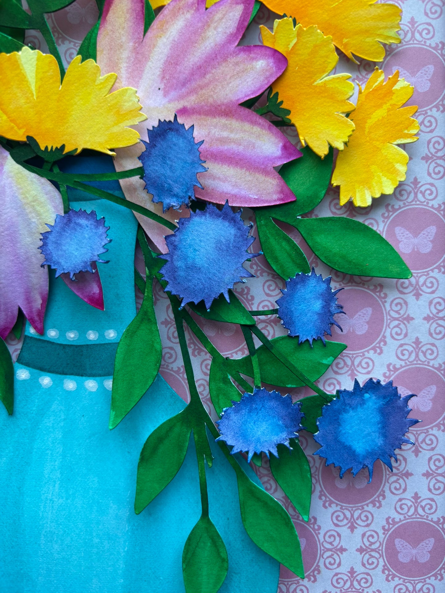 Flower Vase - floral brights