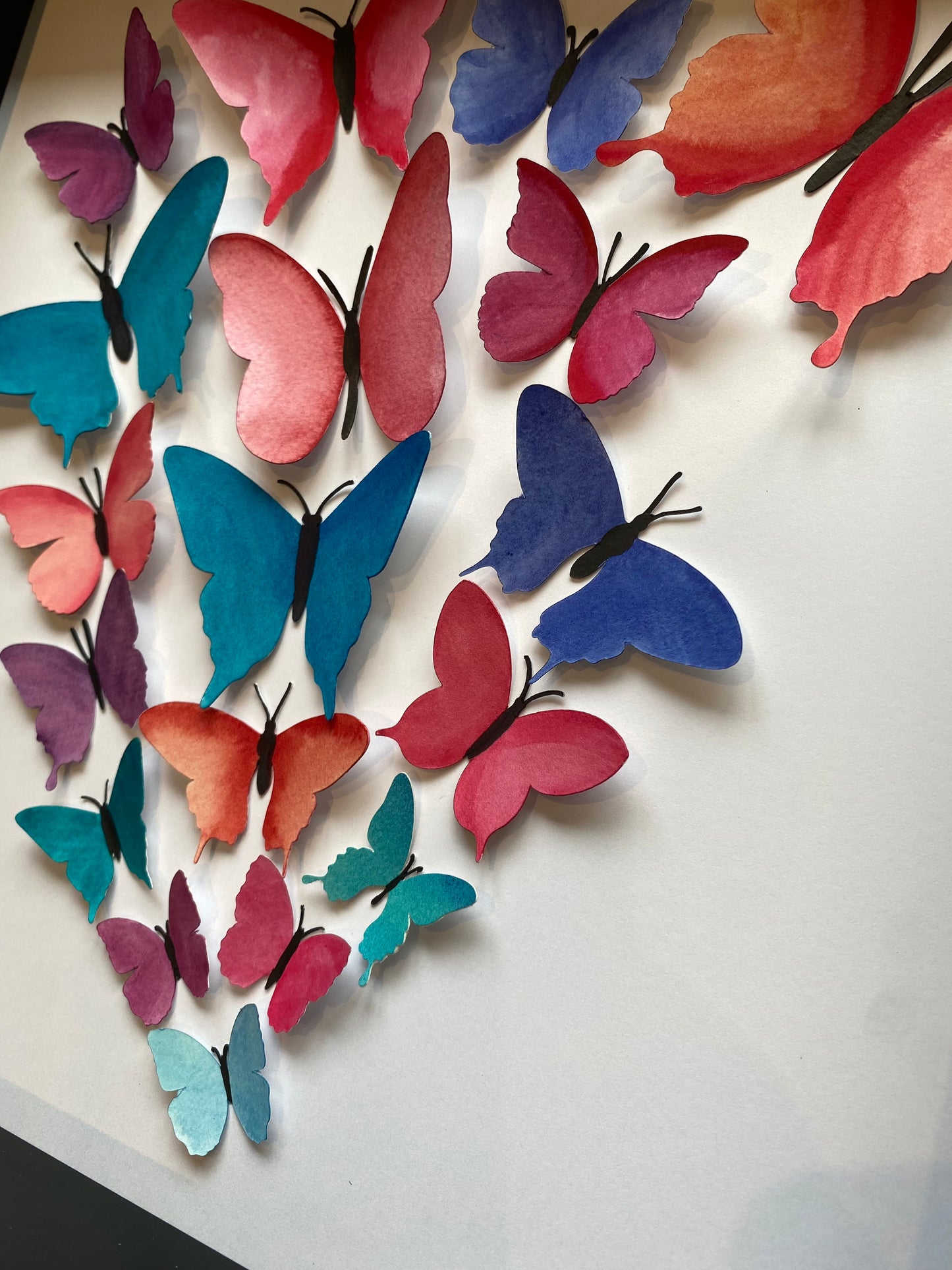 Butterfly Bouquet - Warming tones - 12 inch frame