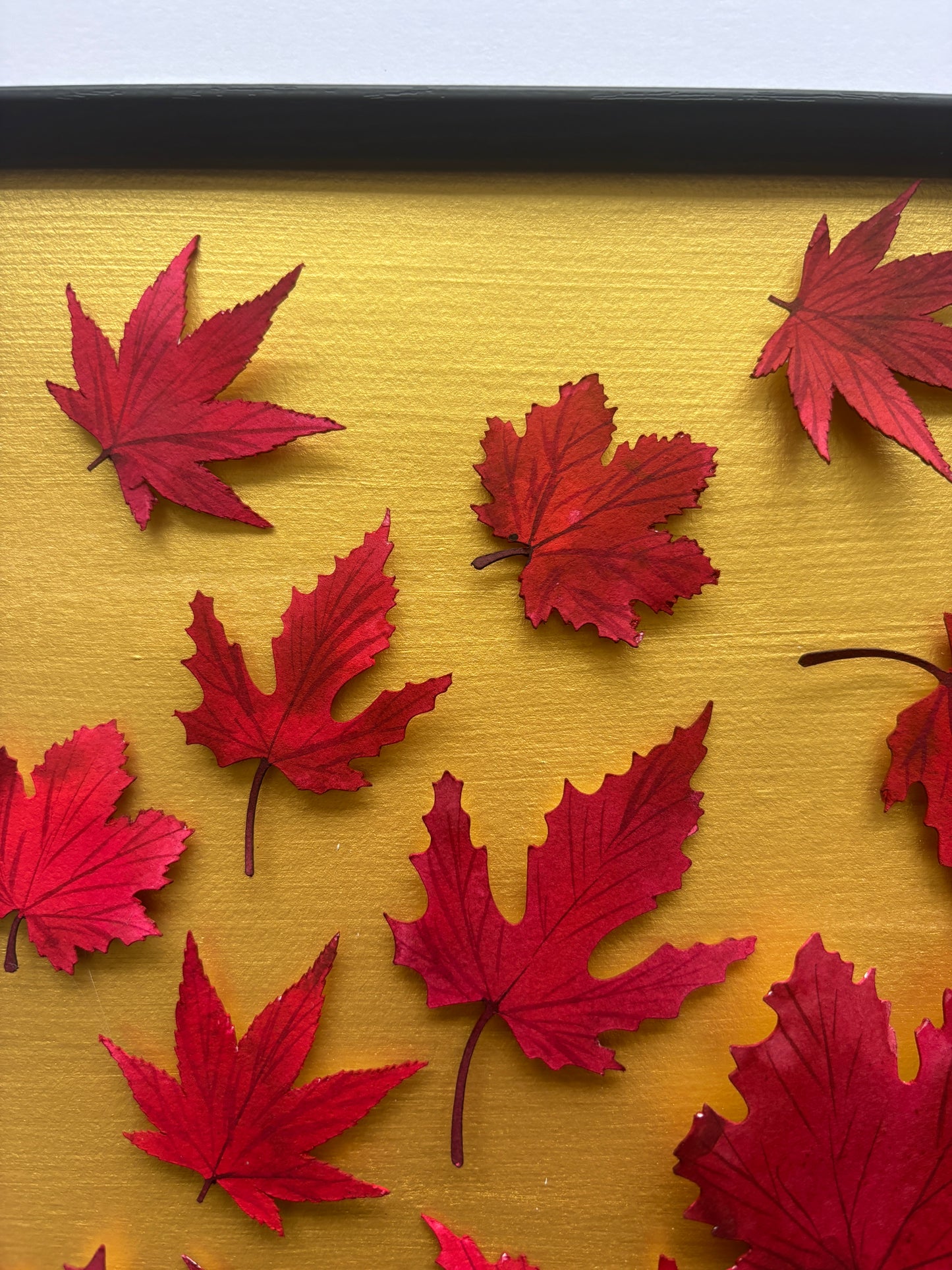 Autumnal leaf flight