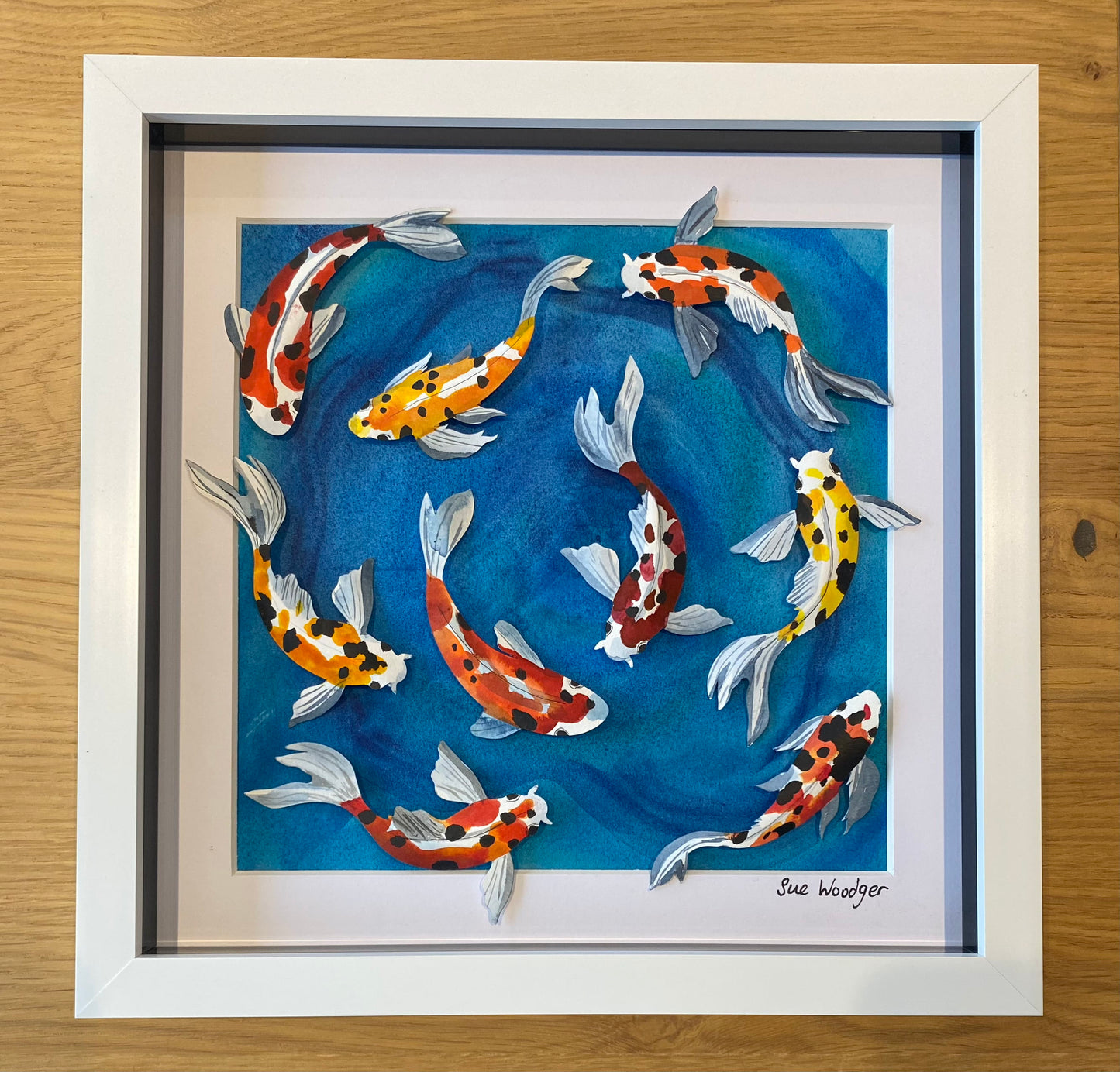 Swimming Paper Koi - medium