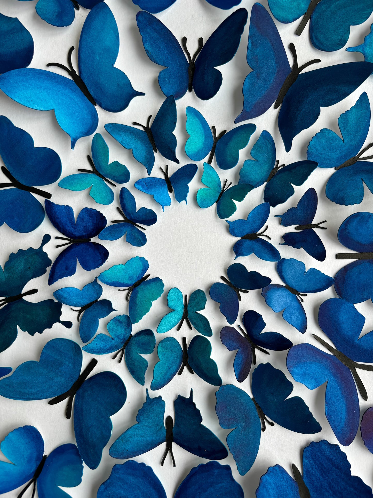 Blue Paper Butterflies - Breaking Out