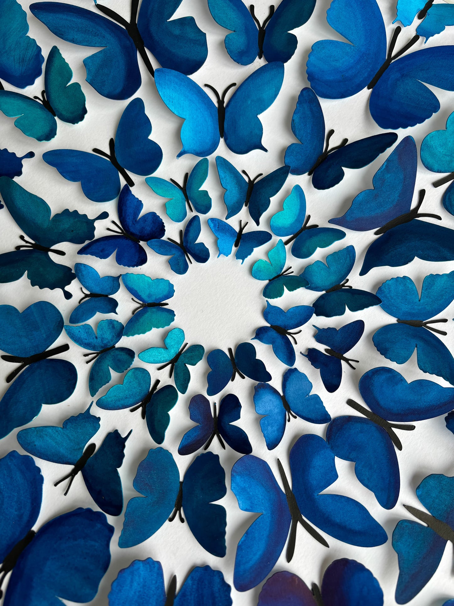 Blue Paper Butterflies - Breaking Out