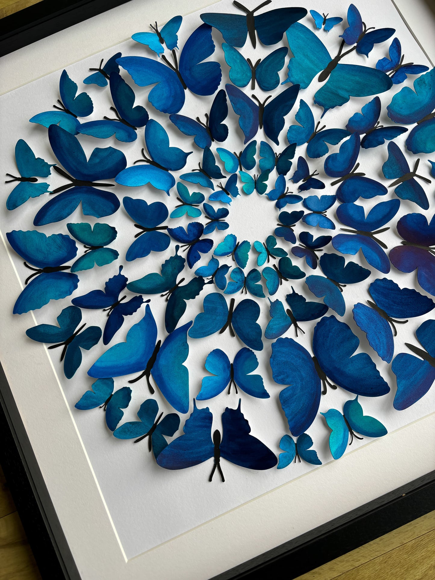 Blue Paper Butterflies - Breaking Out
