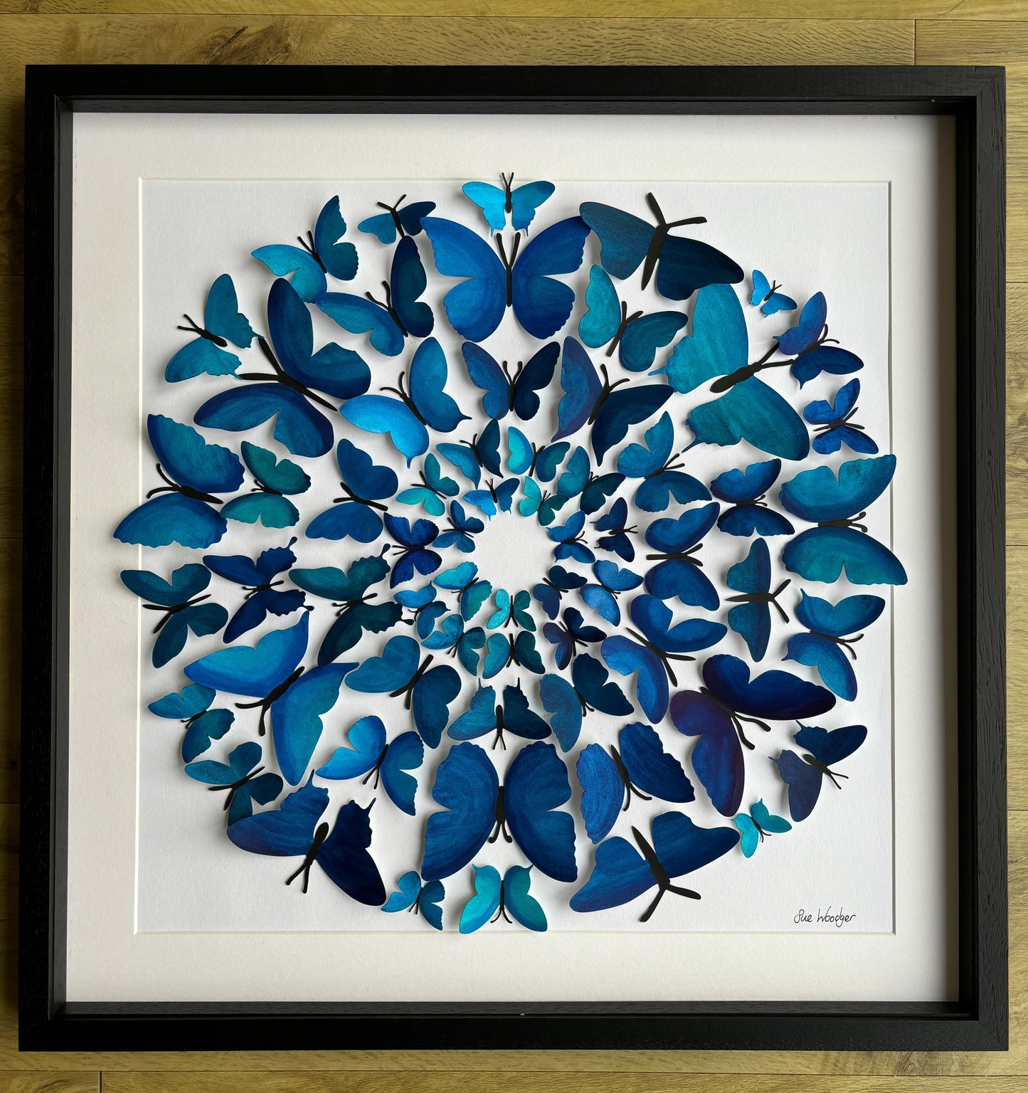 Blue Paper Butterflies - Breaking Out