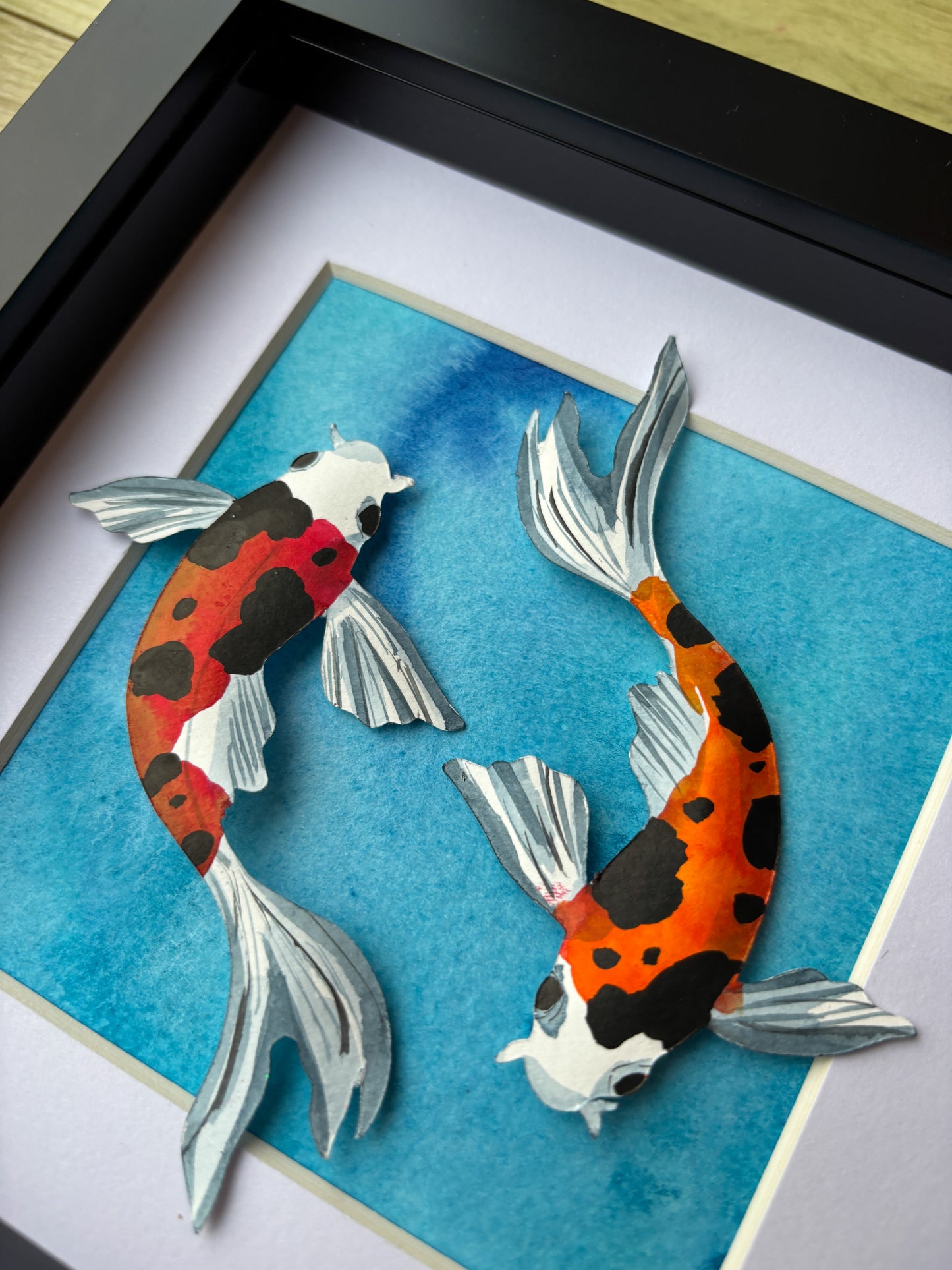 Koi Duo - small paper Koi