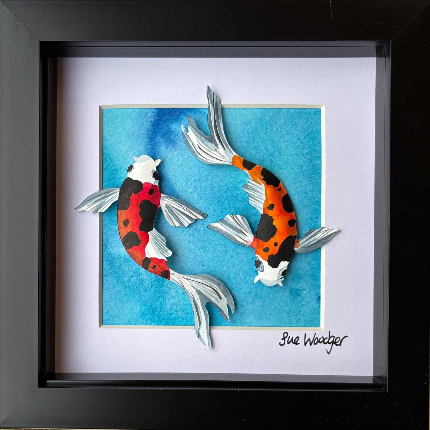 Koi Duo - small paper Koi