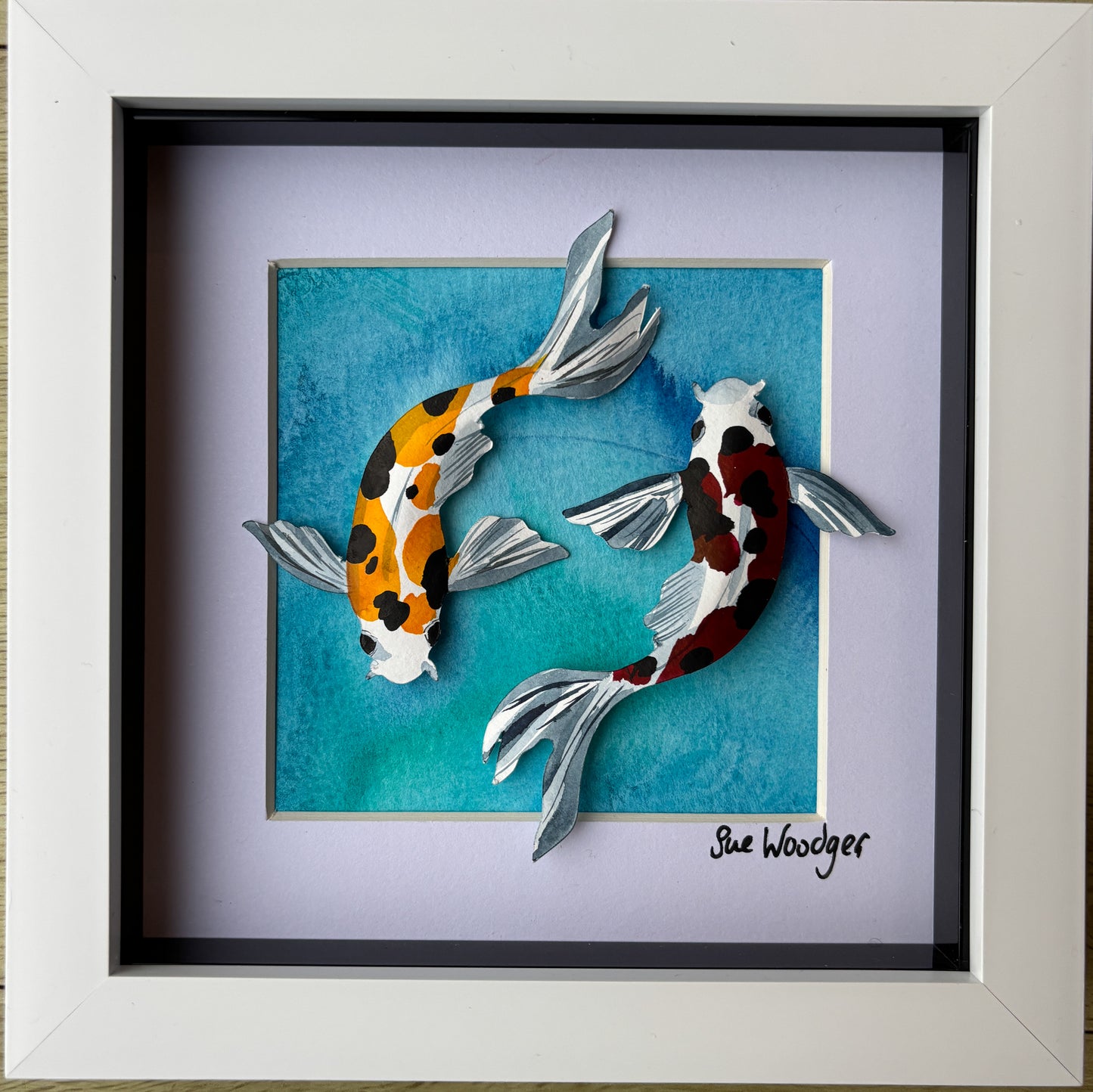 Koi Duo - small paper Koi
