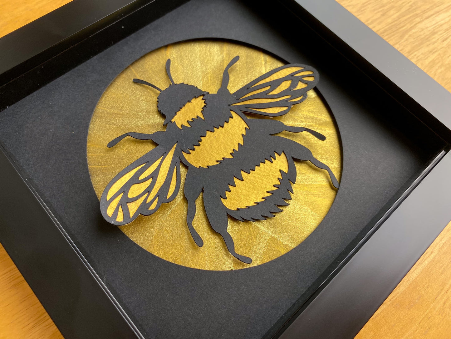 Papercut Golden Bee