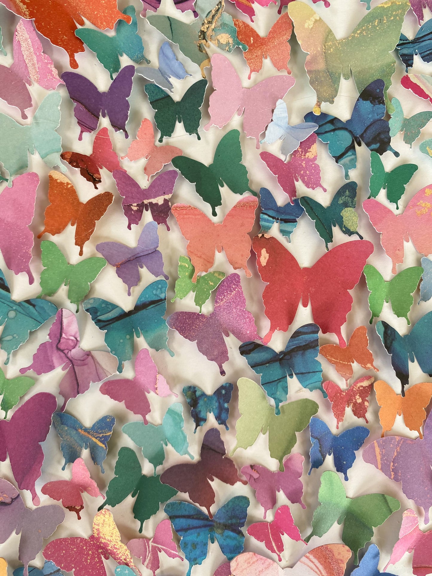Large Paper Butterfly Circle