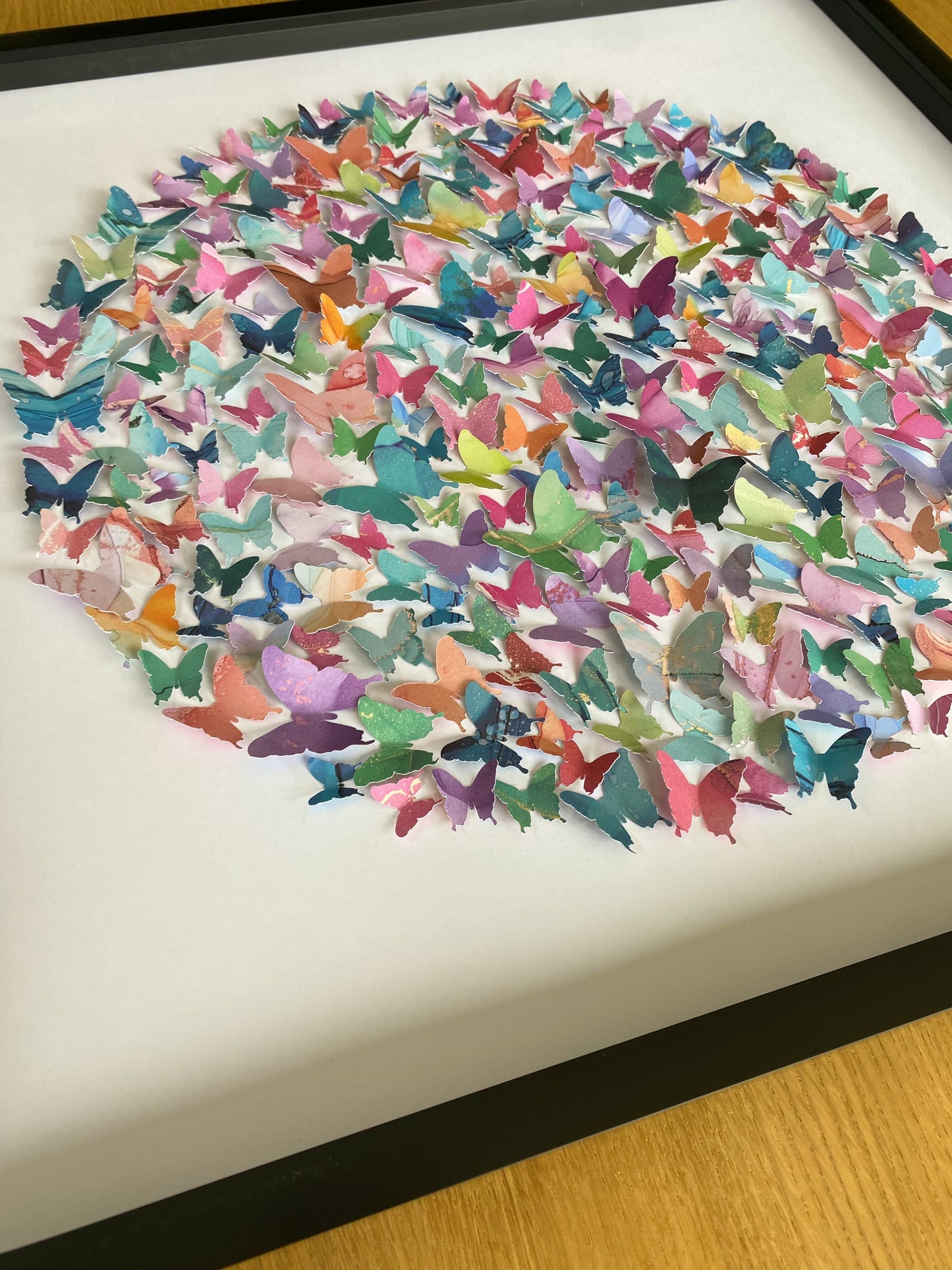 Large Paper Butterfly Circle