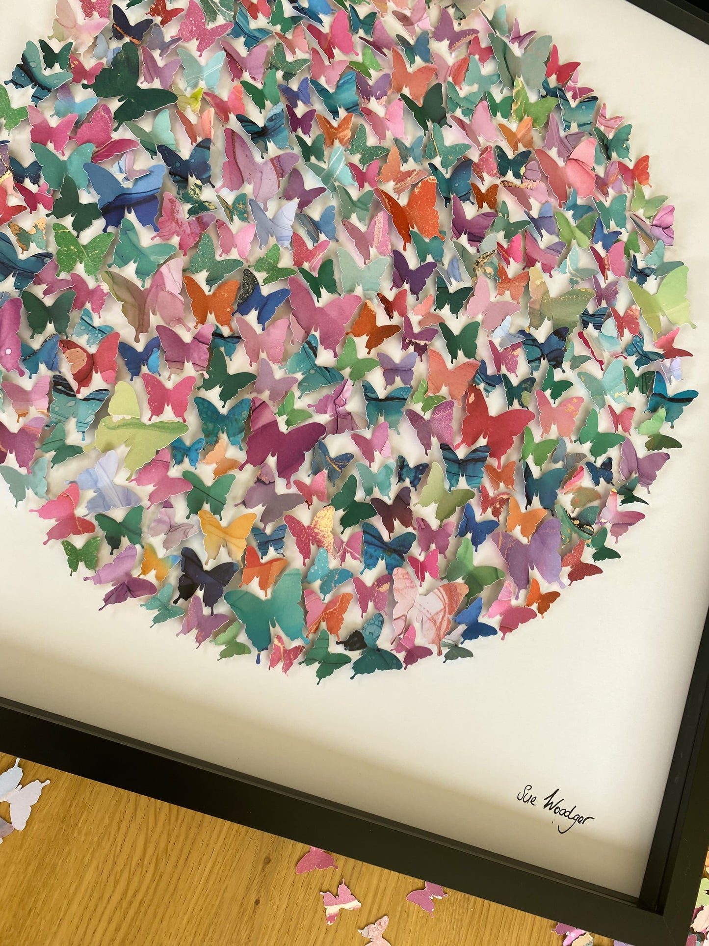 Large Paper Butterfly Circle