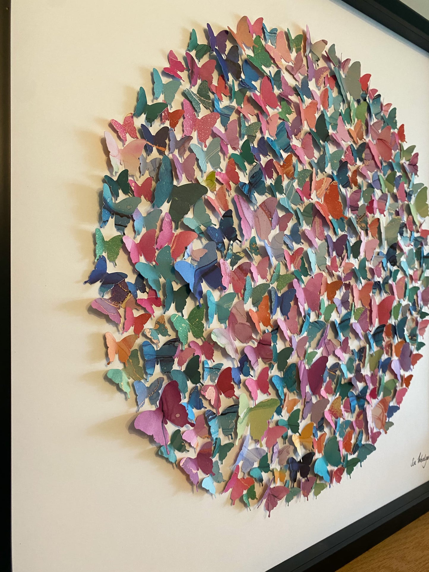 Large Paper Butterfly Circle