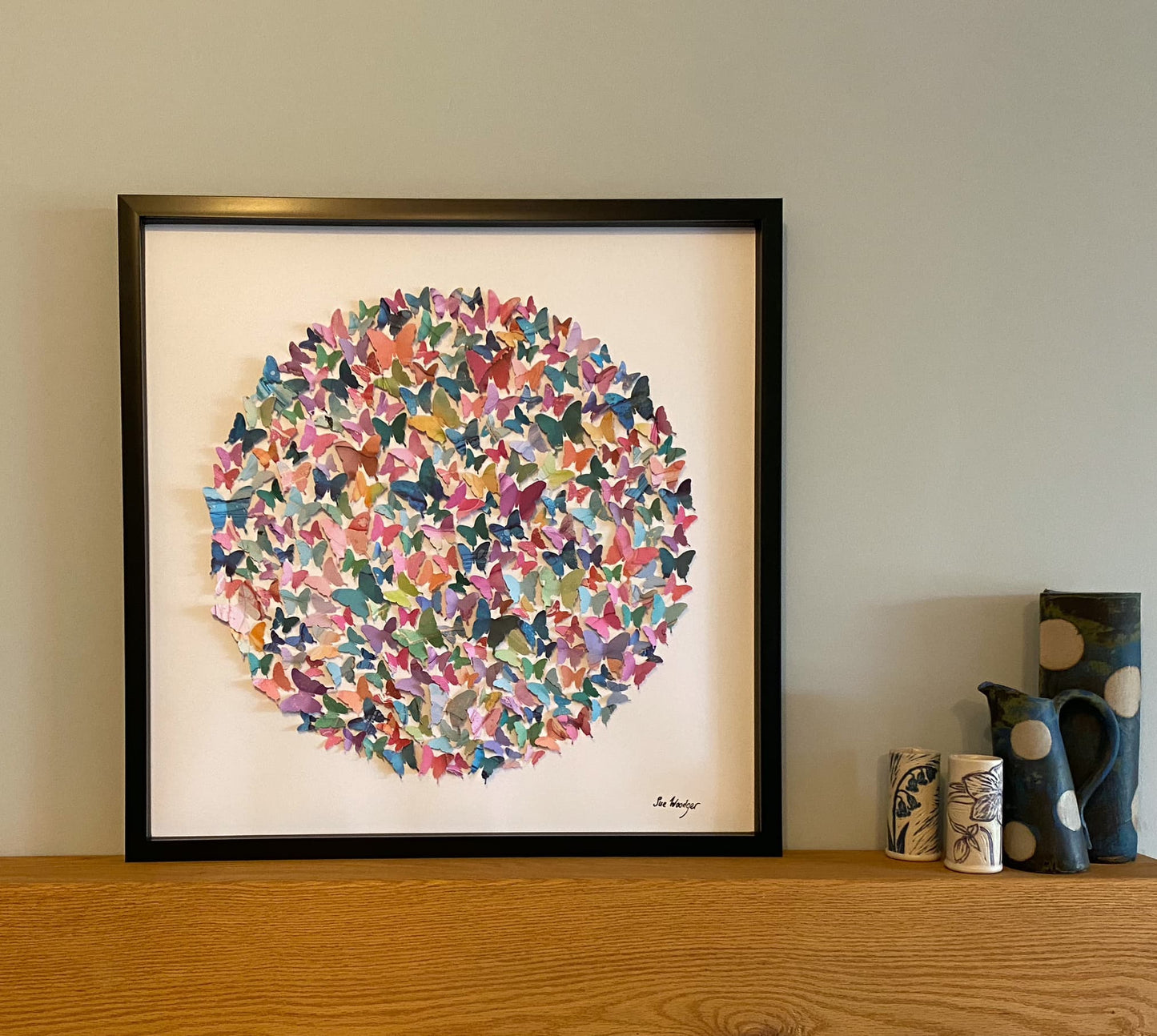 Large Paper Butterfly Circle