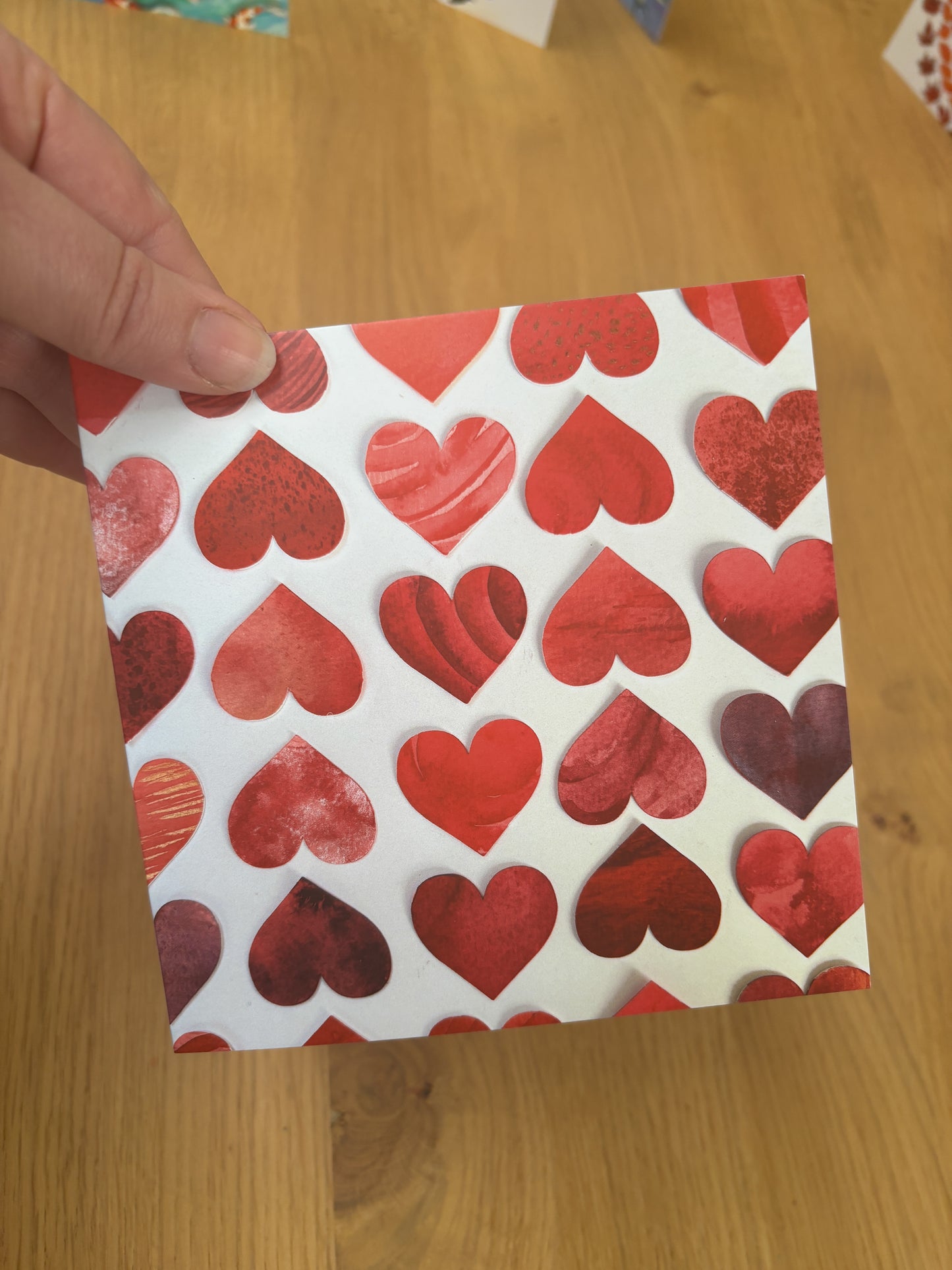 Greeting Card - Hearts - Blank Art Cards