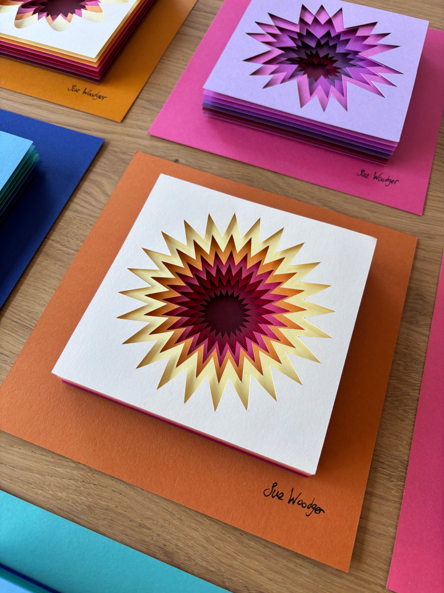 The Zesty zigzag - Layered paper sculpture