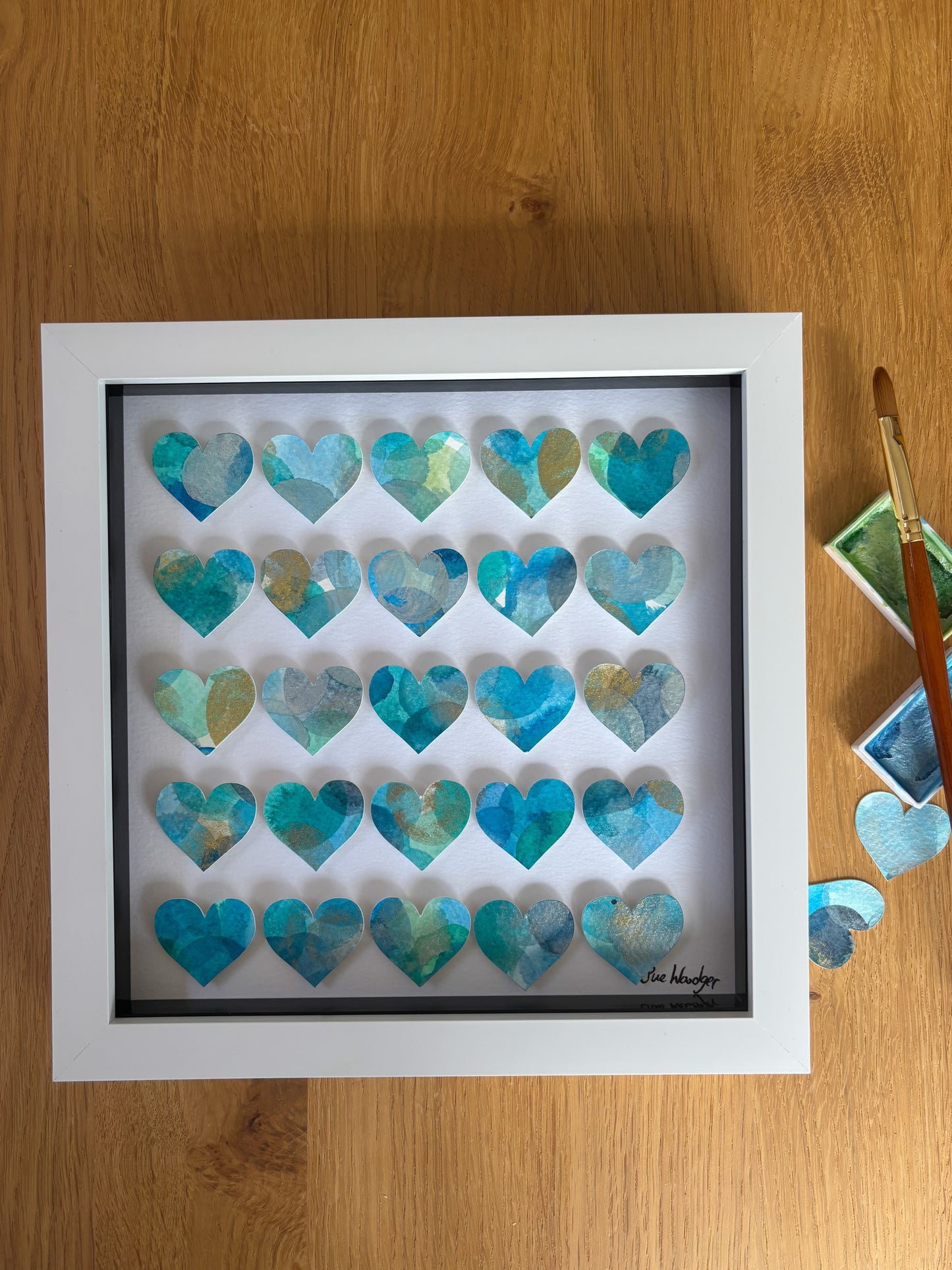 Painted Hearts - Medium