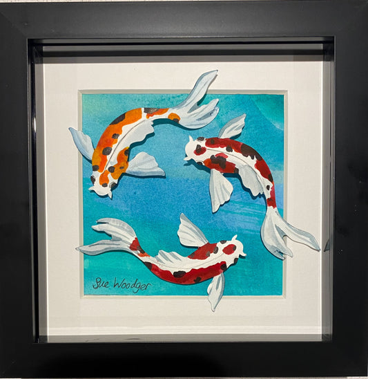 Koi Trio - small paper Koi