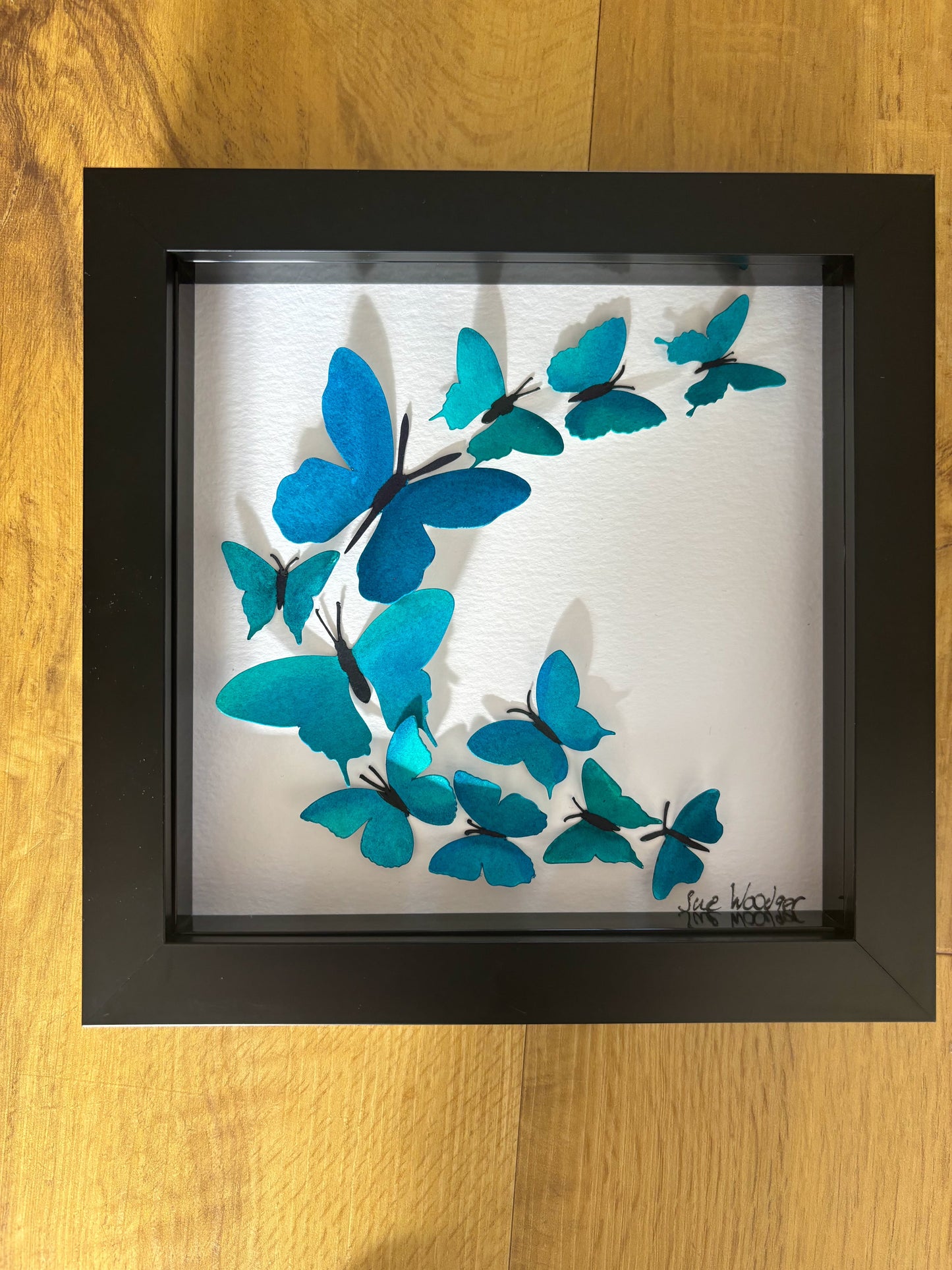 Original blue butterfly box - small