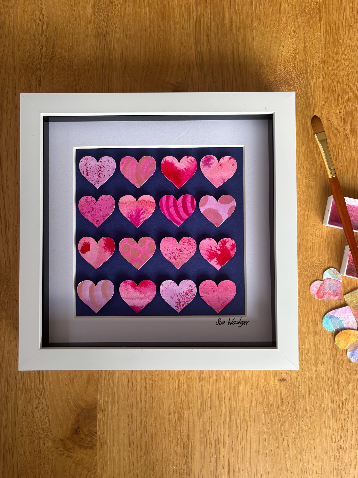 Painted Hearts - Medium