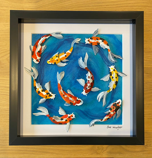 Swimming Paper Koi - medium