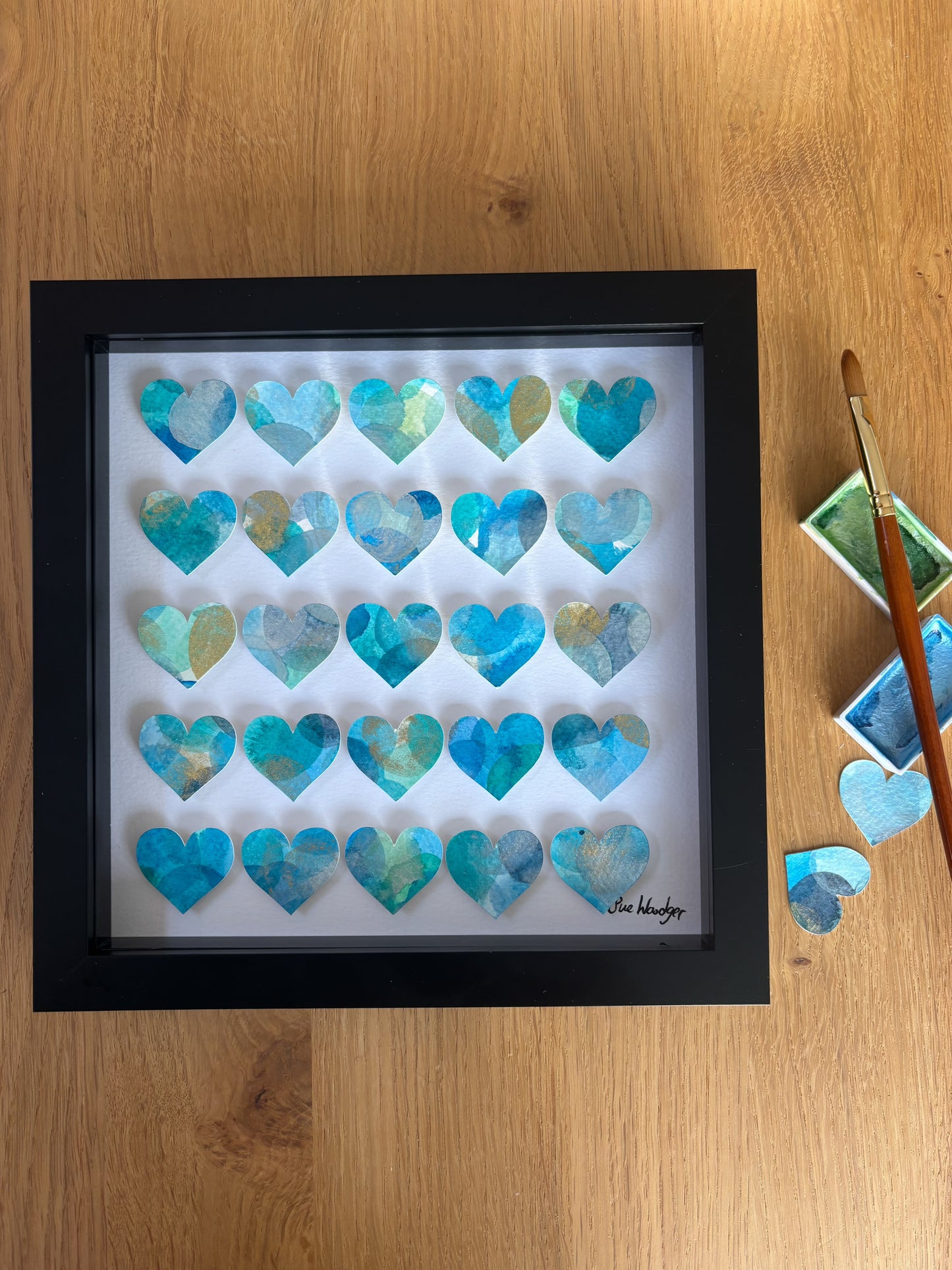 Painted Hearts - Medium