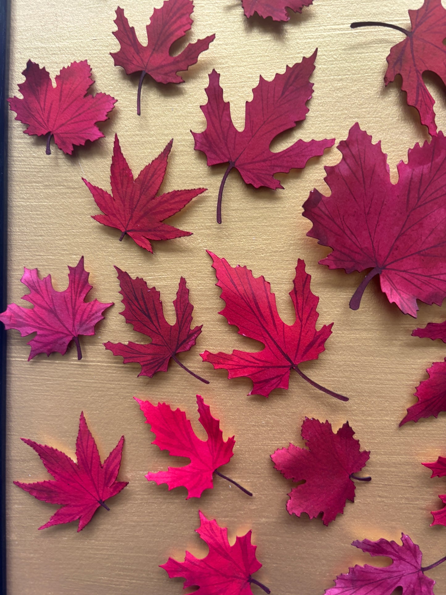Autumnal leaf flight