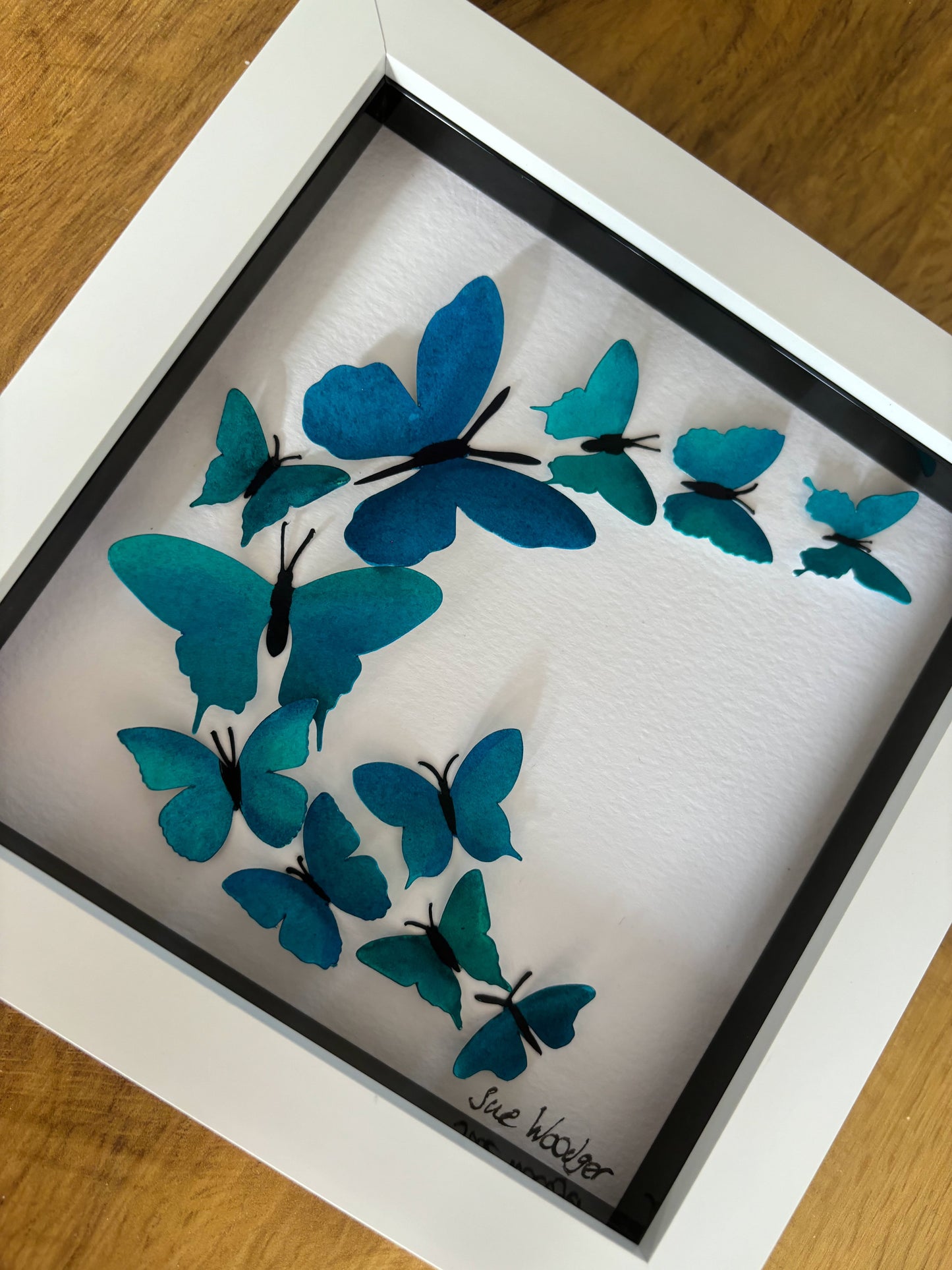 Original blue butterfly box - small