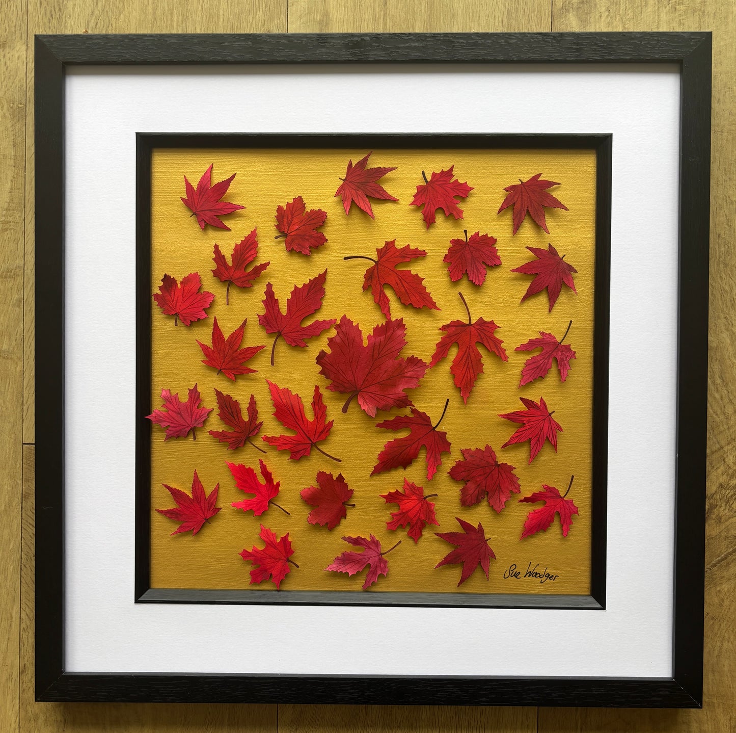 Autumnal leaf flight