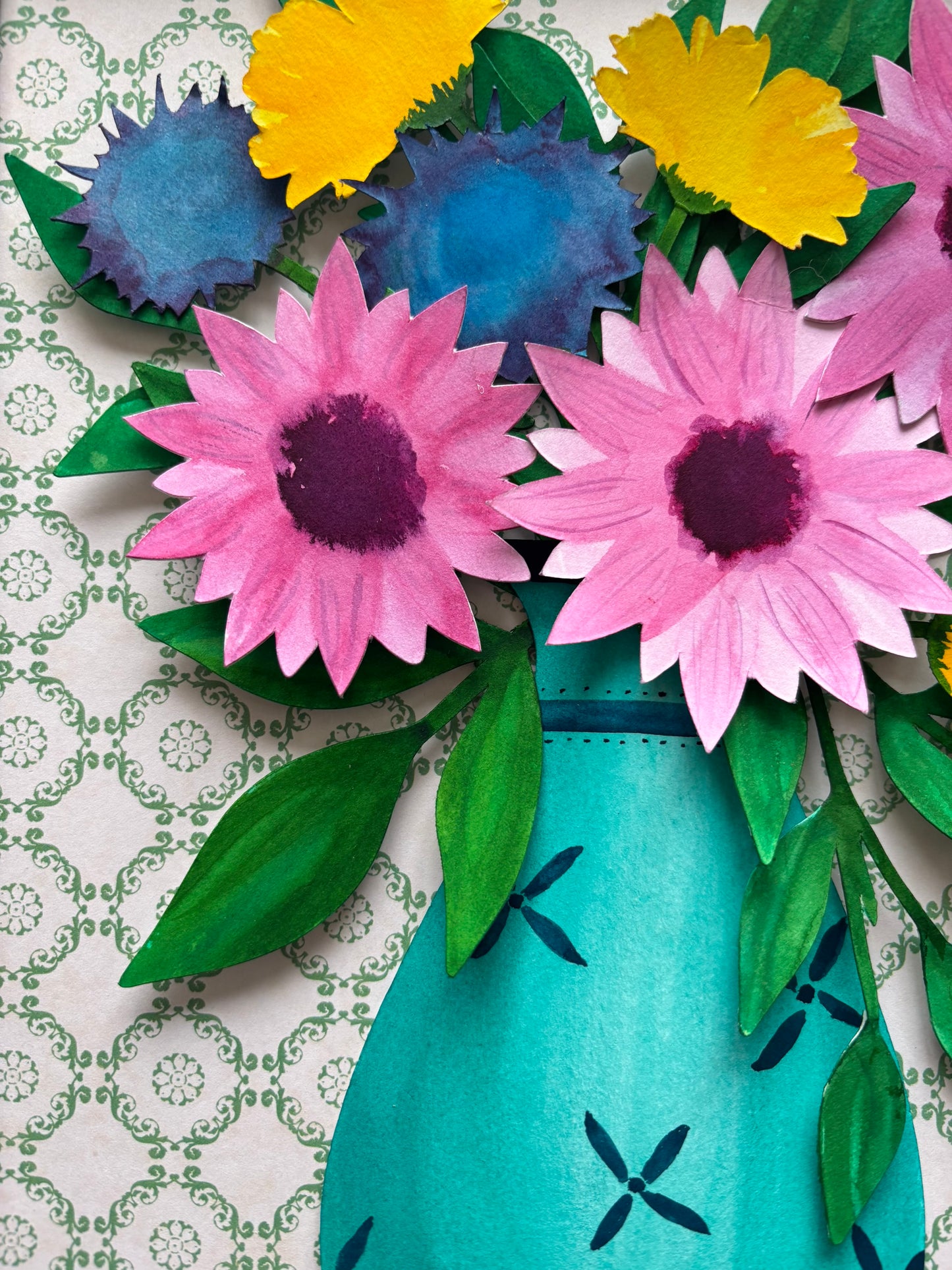 Flower Vase - Gerbras