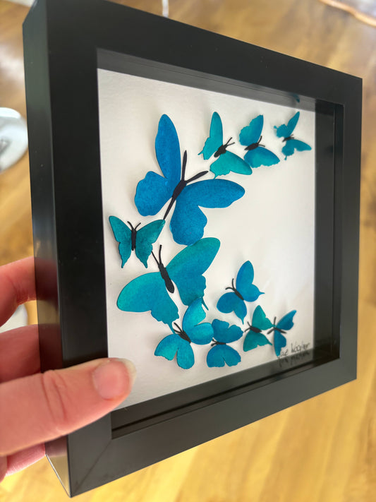 Original blue butterfly box - small