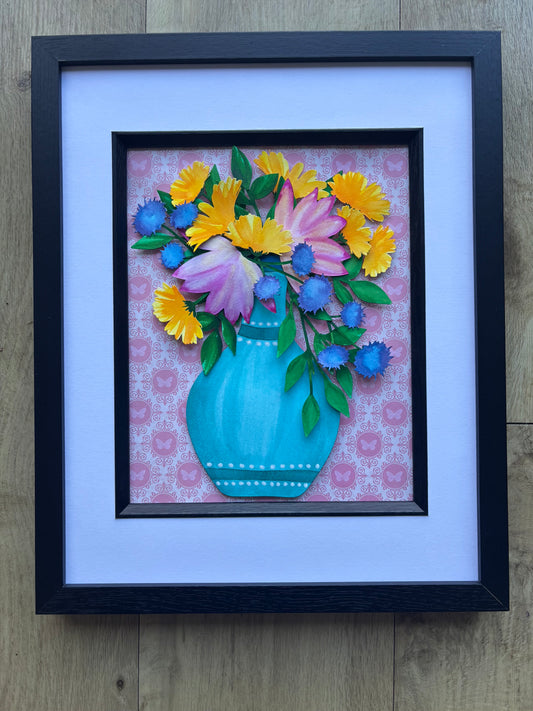 Flower Vase - floral brights