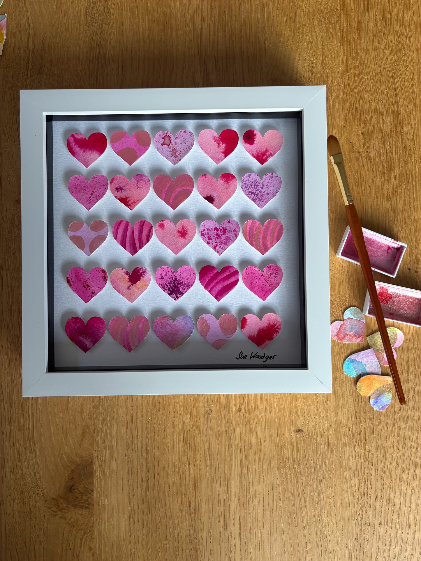 Painted Hearts - Medium