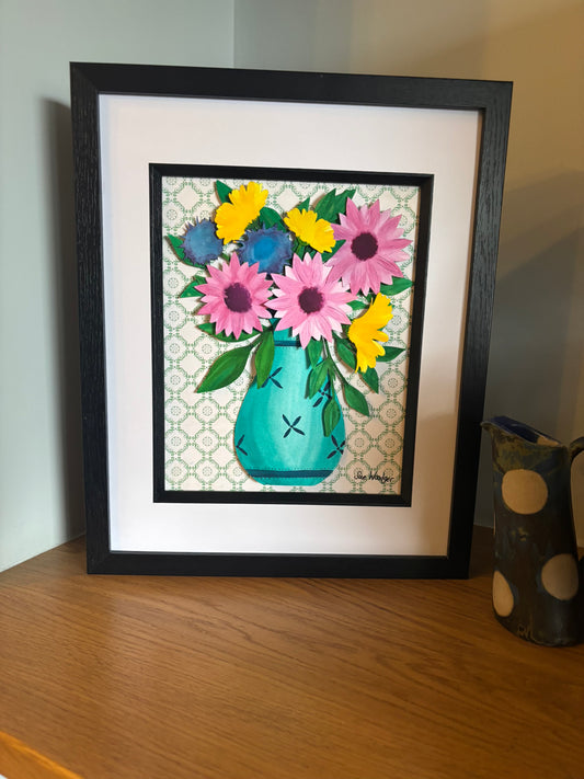 Flower Vase - Gerbras