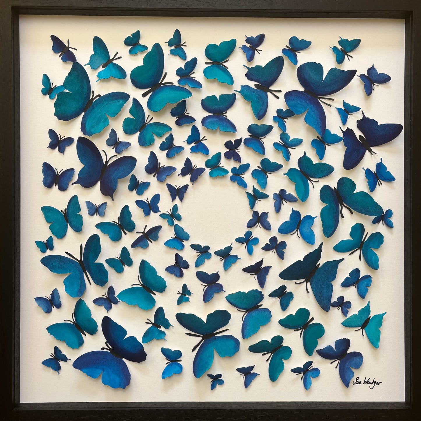 Blue Paper Butterflies -  Fly Free